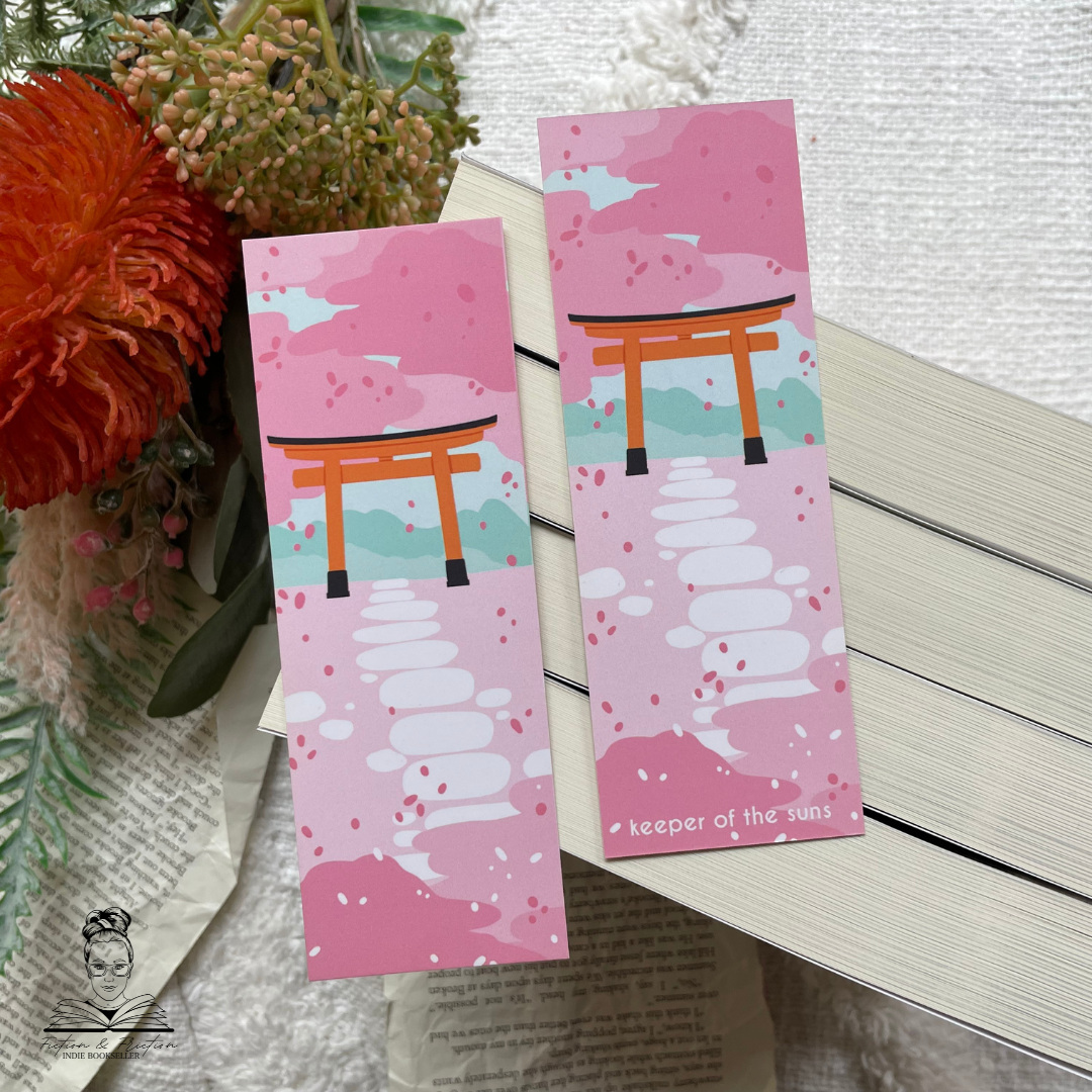 Sakura Torii Gate Bookmark | 400gsm Silky Smooth Velvet-Finish Bookmark