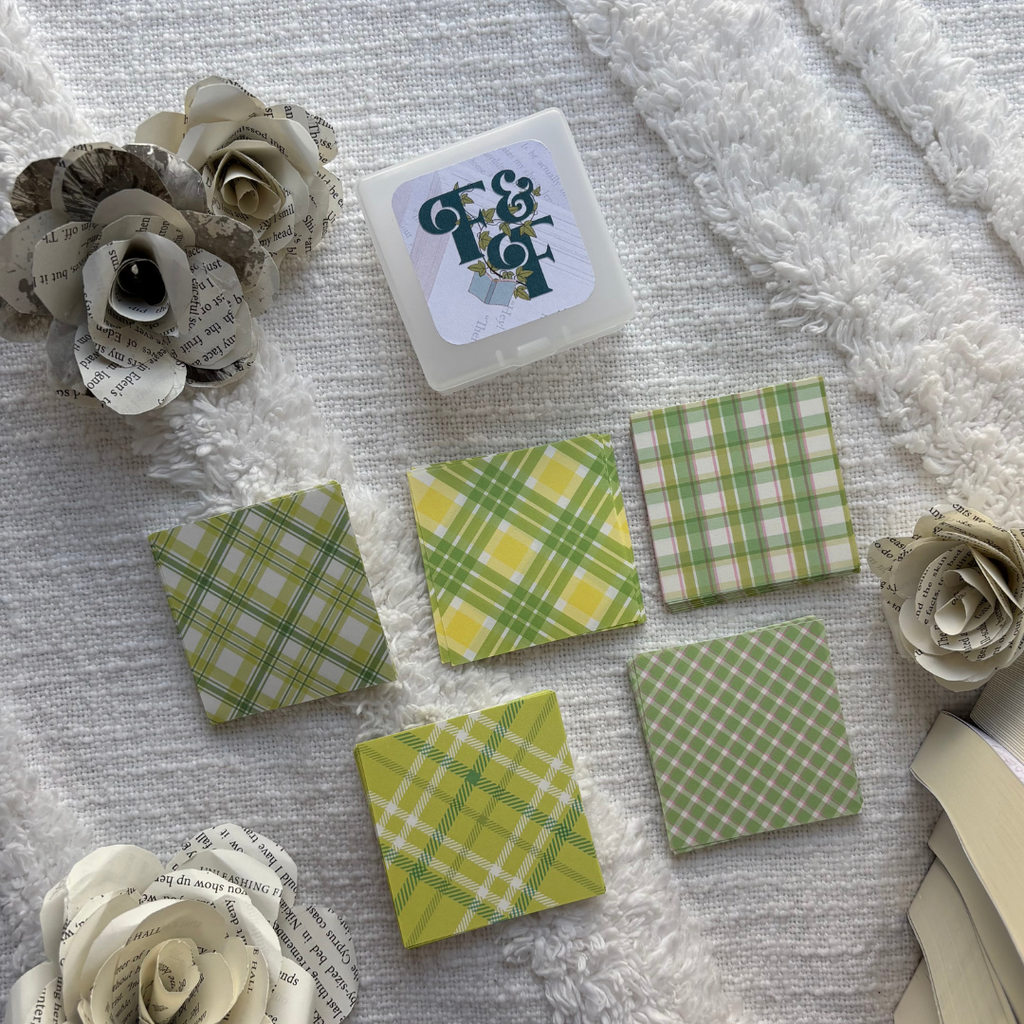 Green Mini Papers | Book Journaling Supplies