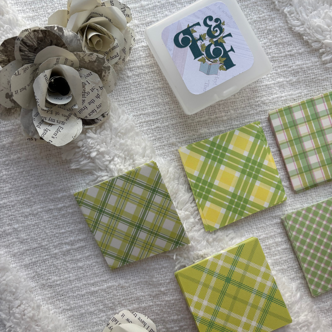 Green Mini Papers | Book Journaling Supplies