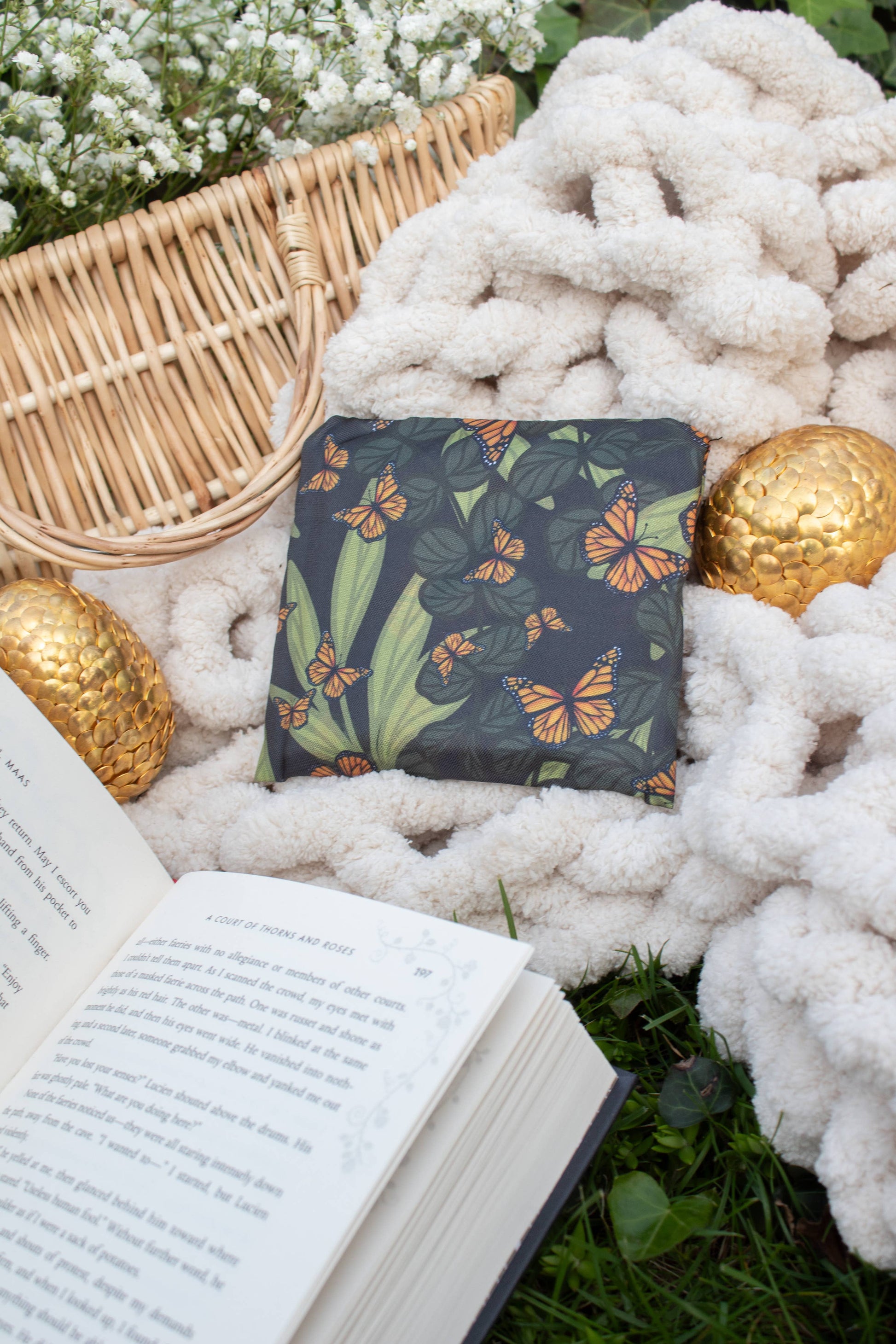 Butterfly Garden | Reusable Nature Foldable Grocery Tote Bag