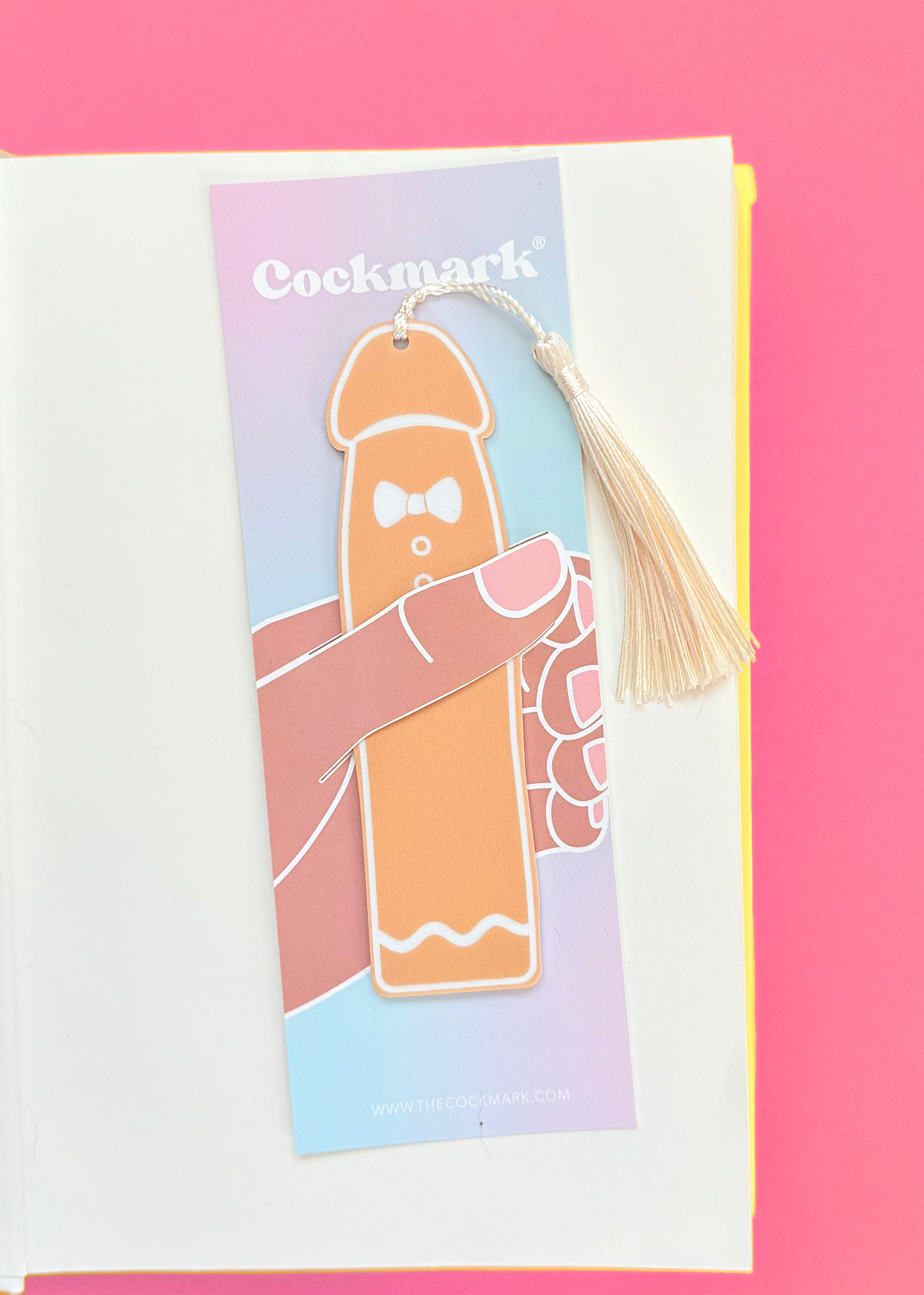 Gingerbread Man Cockmark Bookmark