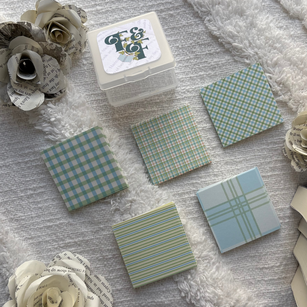 Blue Mini Papers | Book Journaling Supplies