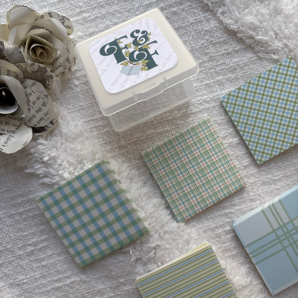 Blue Mini Papers | Book Journaling Supplies
