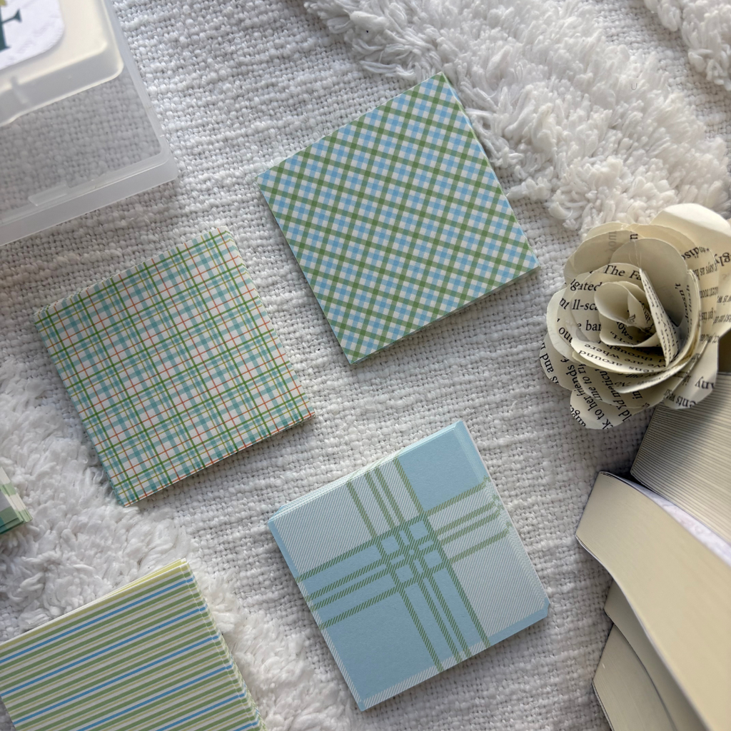 Blue Mini Papers | Book Journaling Supplies