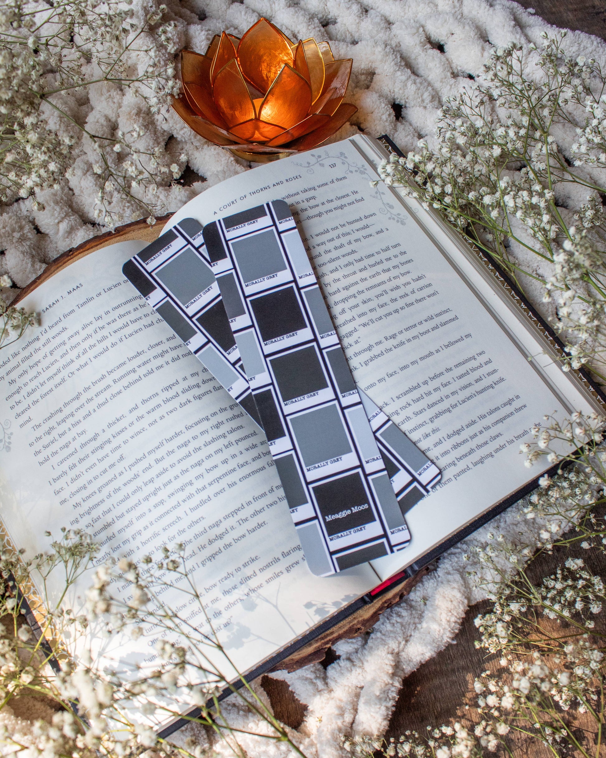 Morally Grey 2x8 Bookmark | Glossy