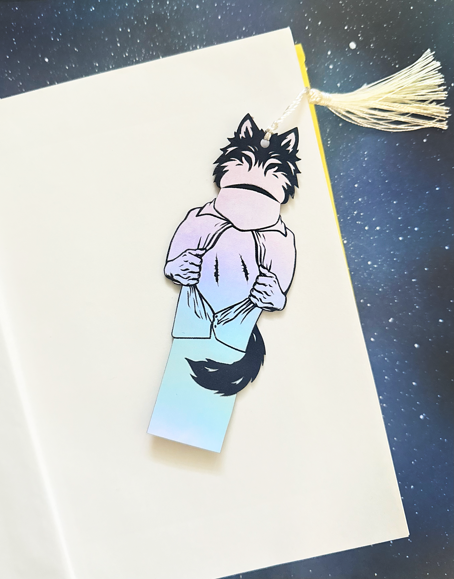 Werewolf Cockmark Bookmark