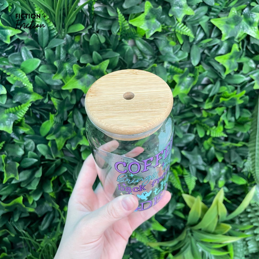 Coffee Brings Me Back From The Dead | Glass Tumbler