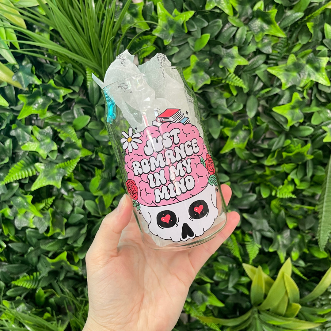 Just Romance In My Mind | Glass Tumbler