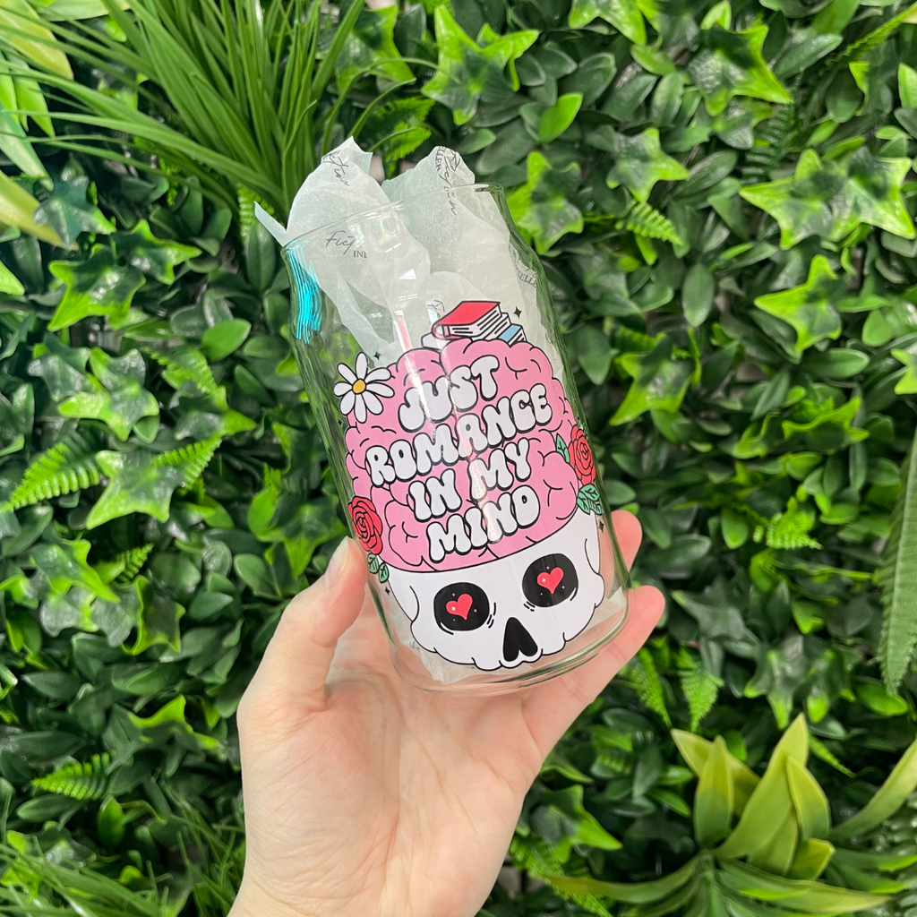 Just Romance In My Mind | Glass Tumbler