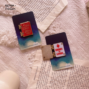 Enemies to Lovers: Trope Enamel Pin