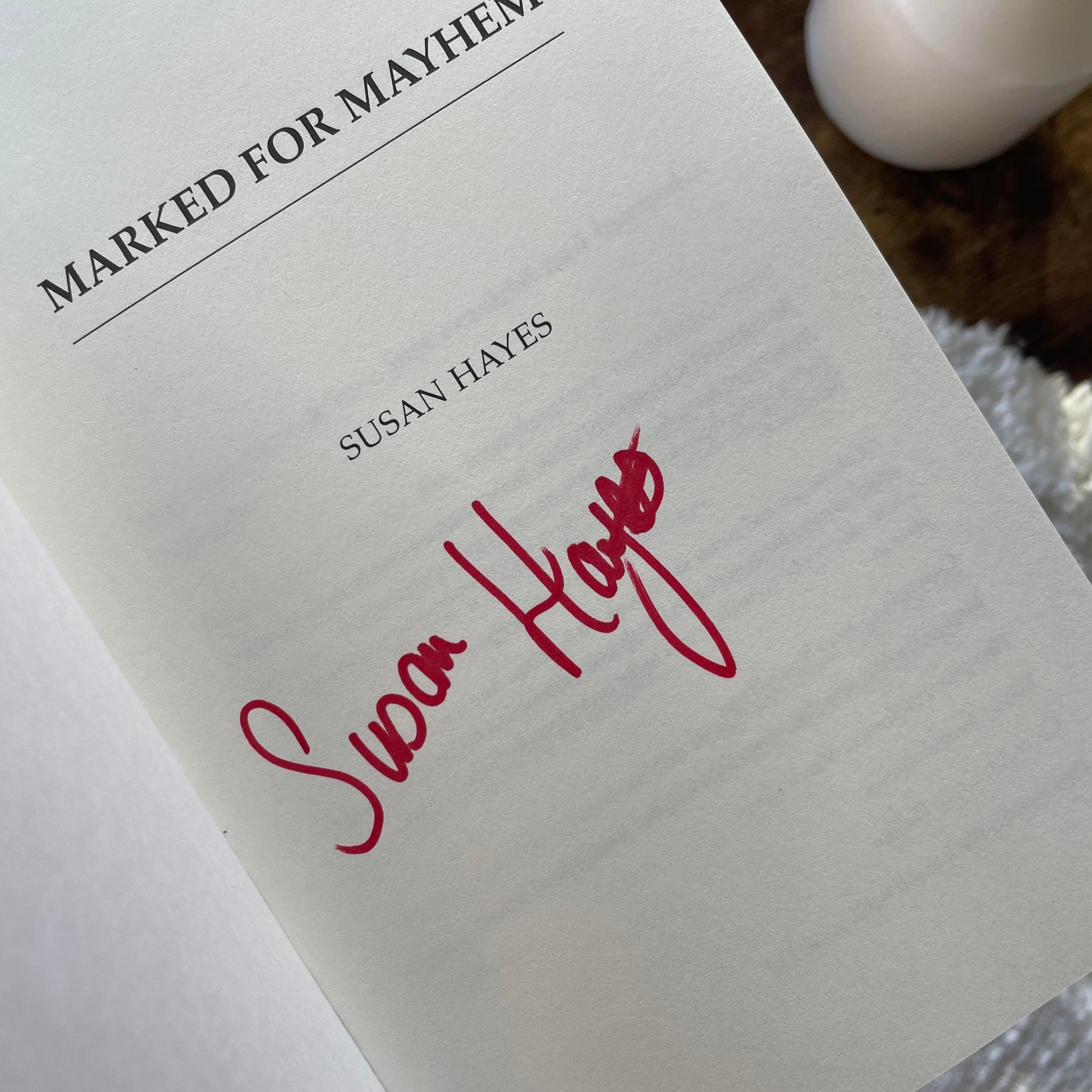 Marked for Mayhem by Susan Hayes