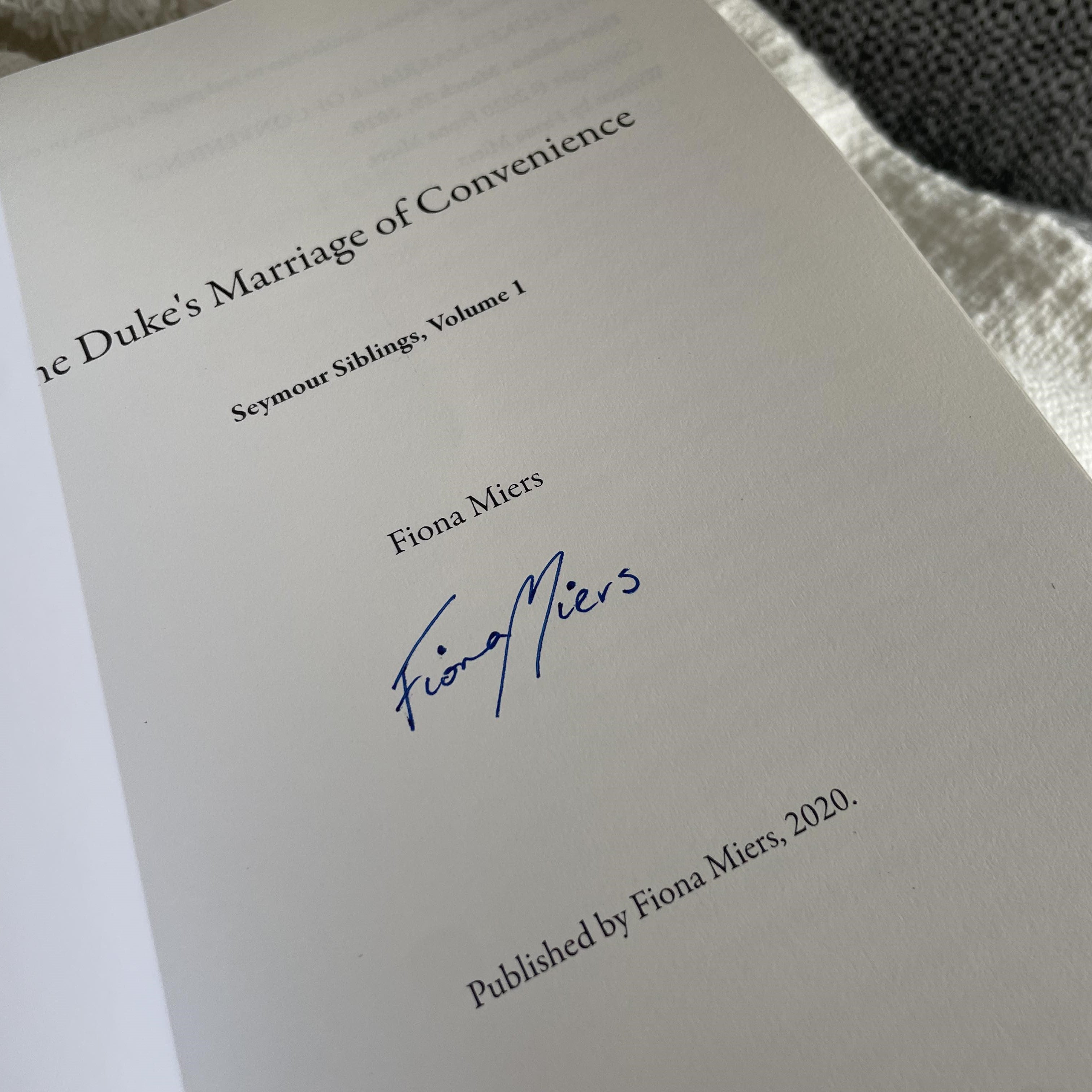 The Duke's Marriage of Convenience by Fiona Miers