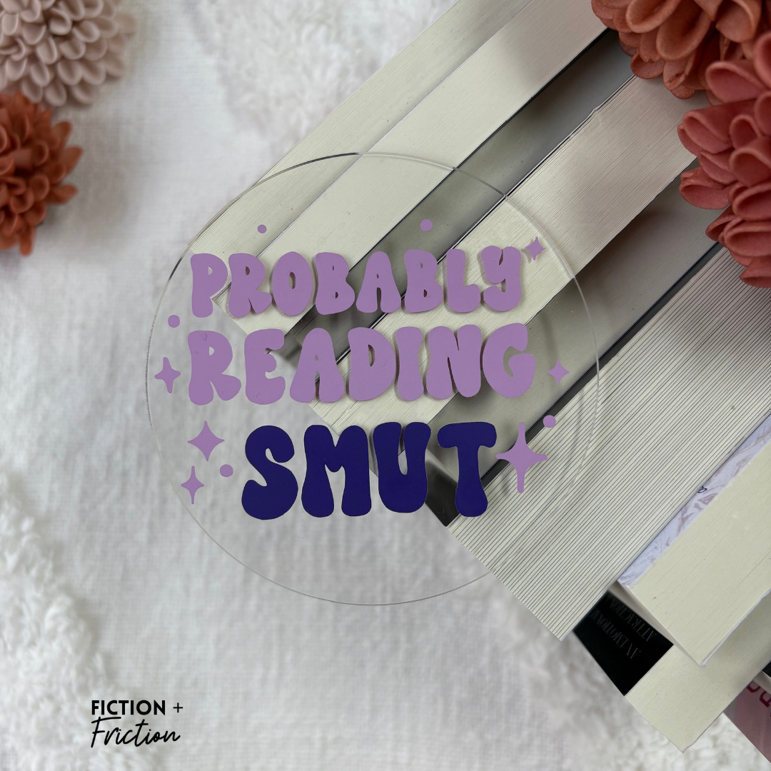 Purple Probably Reading Smut | Acrylic Coaster