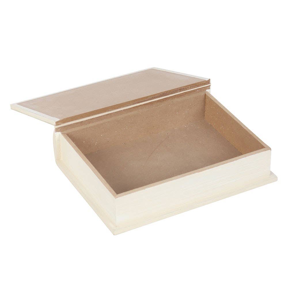 Book Shaped Storage Box White