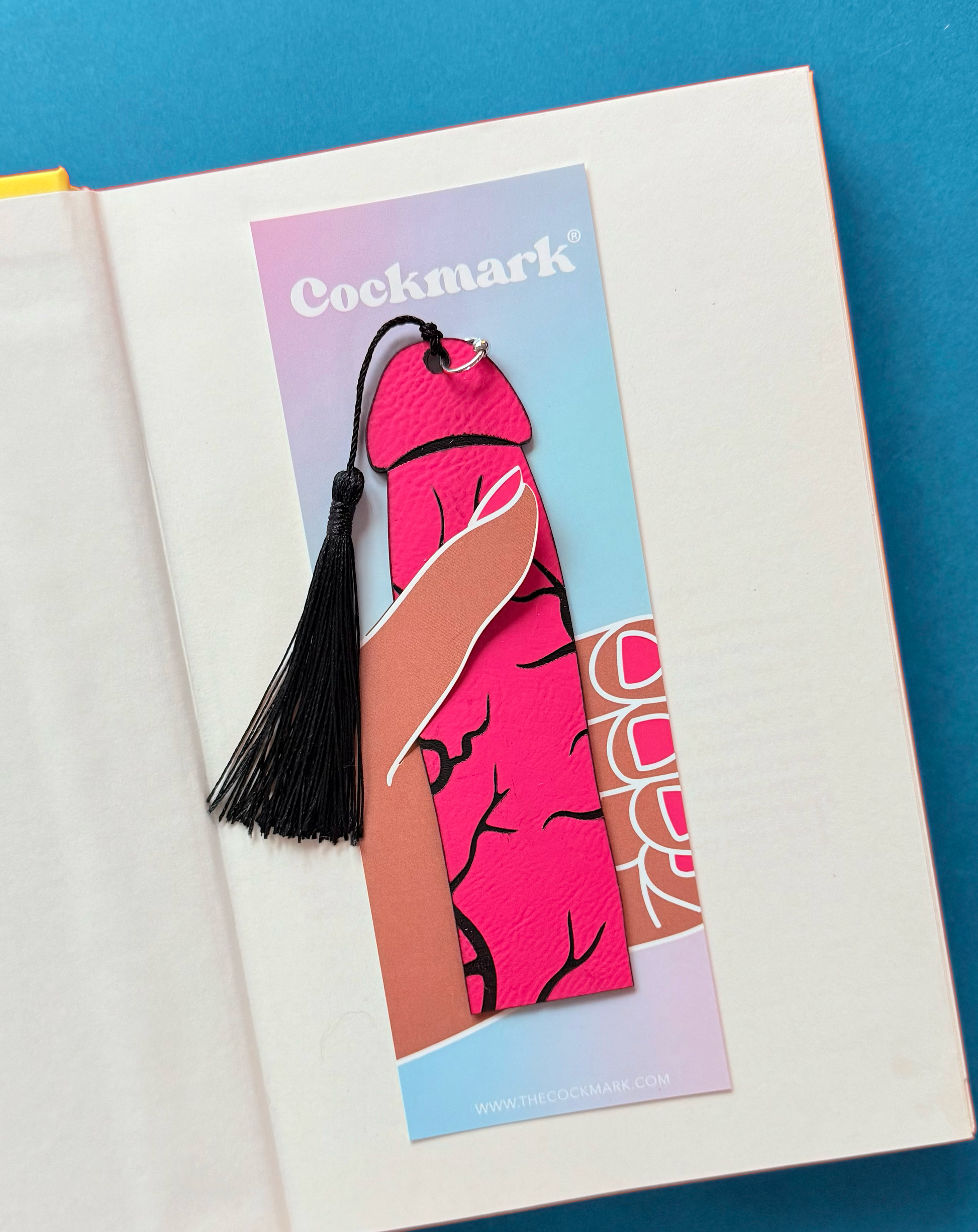 Prince Albert Cockmark™ Bookmark: Pink Leatherette