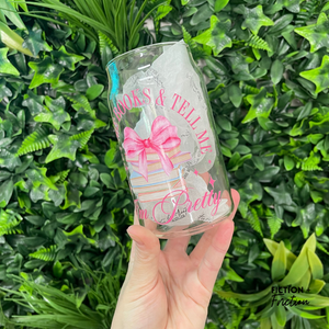 Buy Me Books & Tell Me I'm Pretty | Glass Tumbler