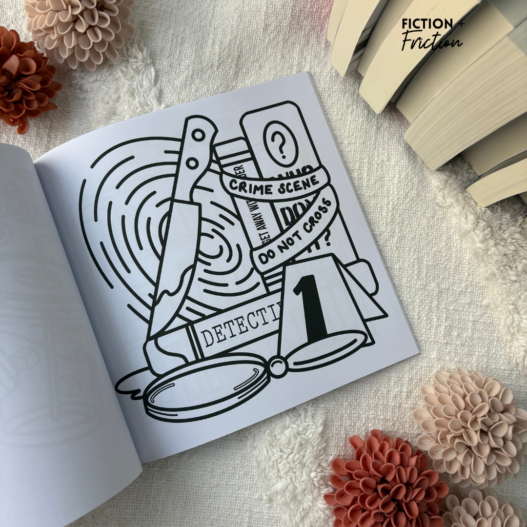 Bookish & Cozy Adult Colouring Book