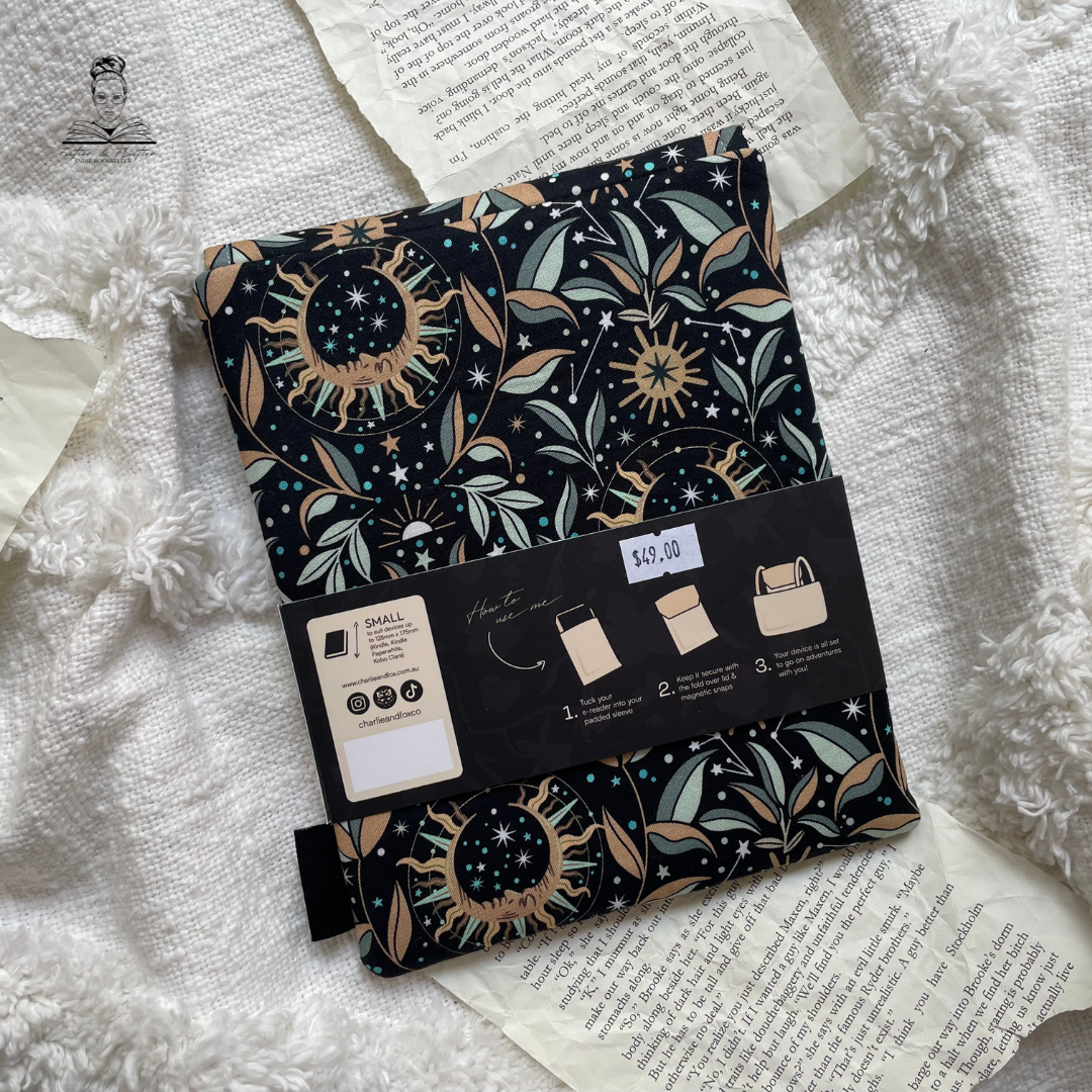 Charlie and Fox E-Reader Sleeve - Astral Lovers in Moonlight