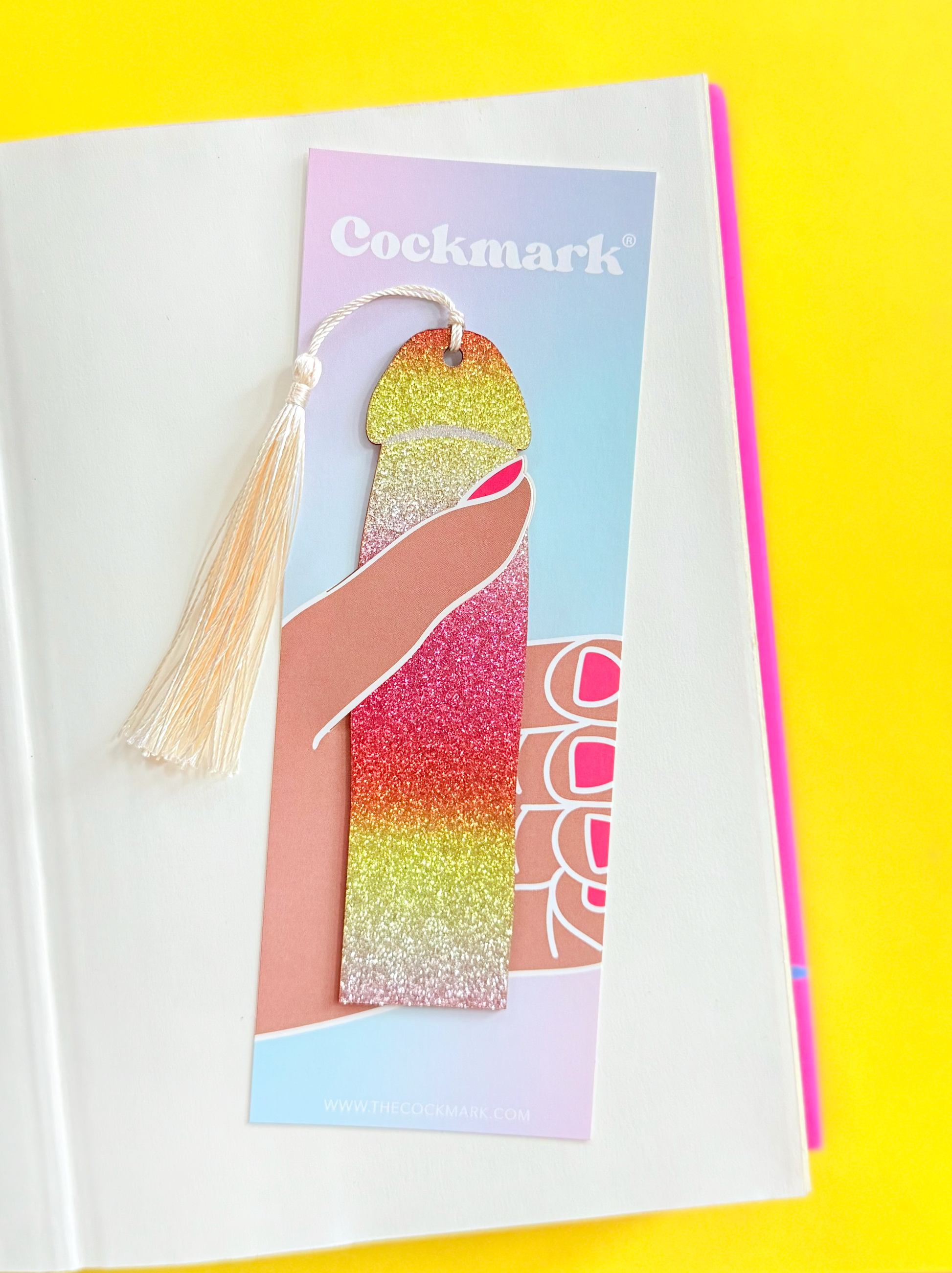 Glitter Cockmark: Creamsicle
