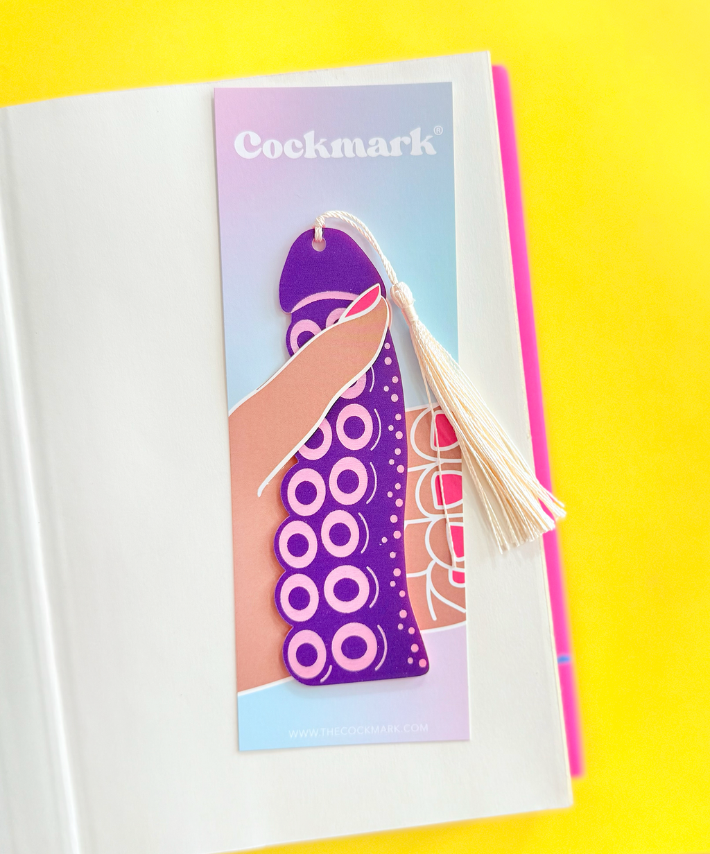 Coctopus Cockmark Bookmark: Purple