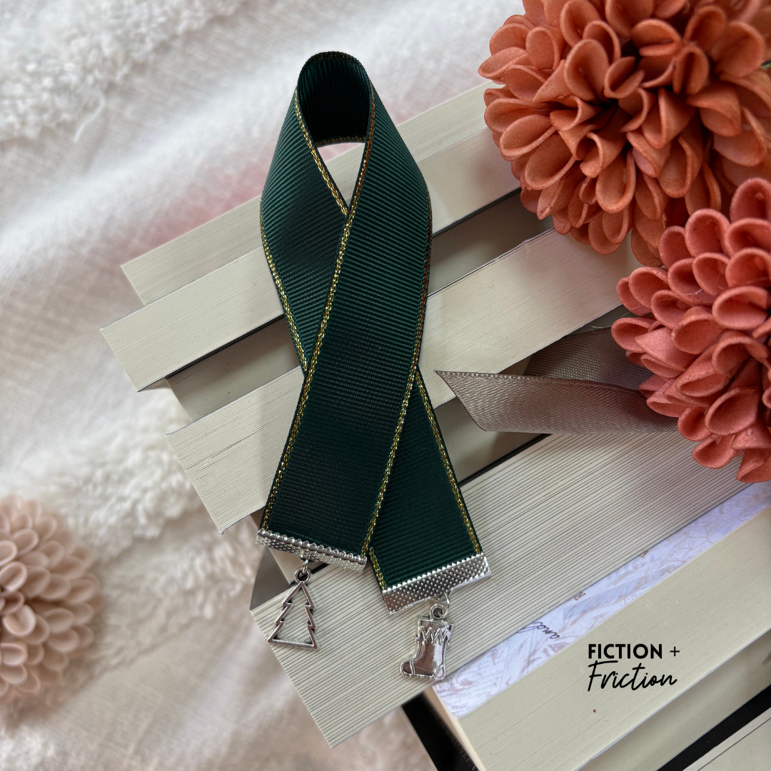 Green Christmas | Ribbon Bookmark