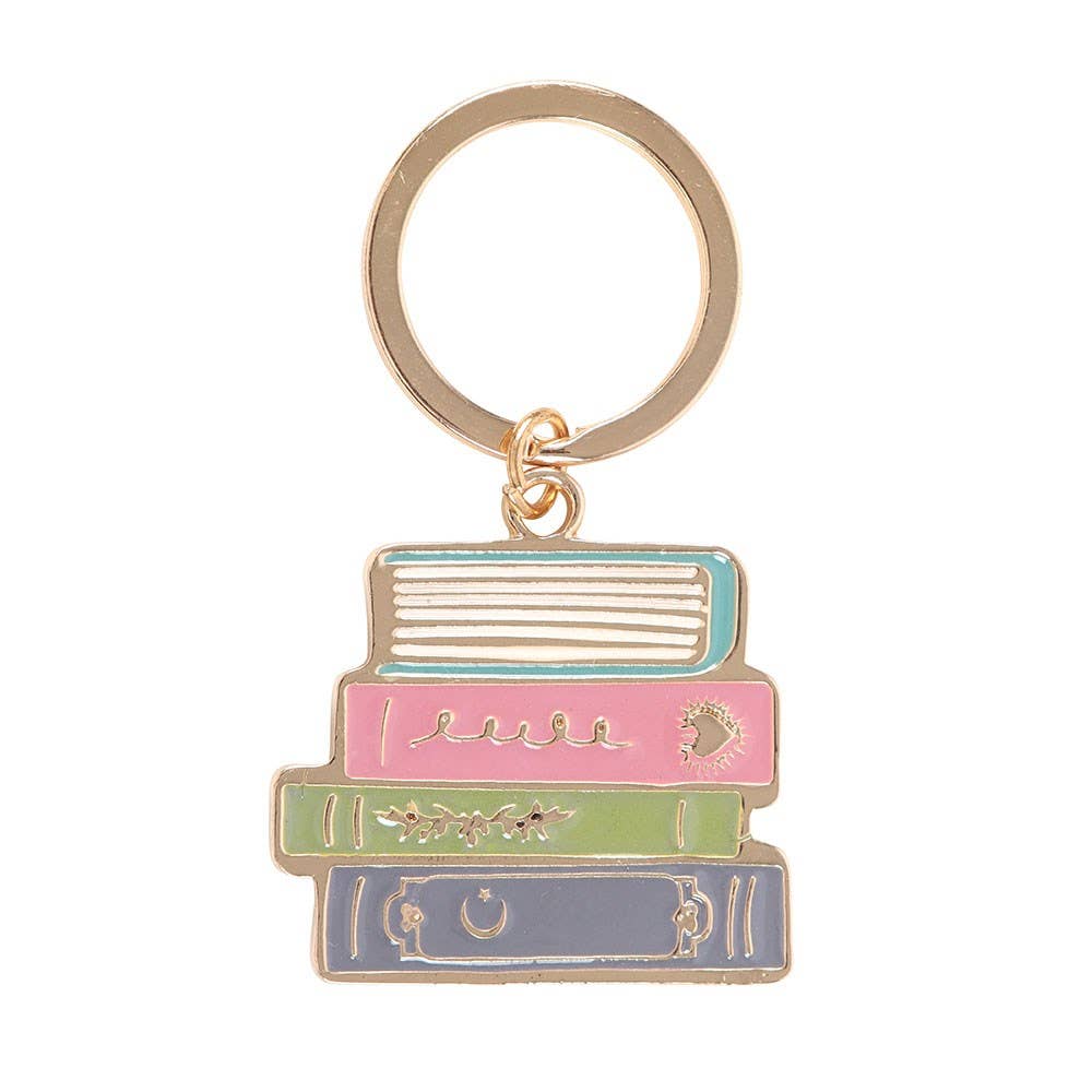 Book Worm Alloy Keyring