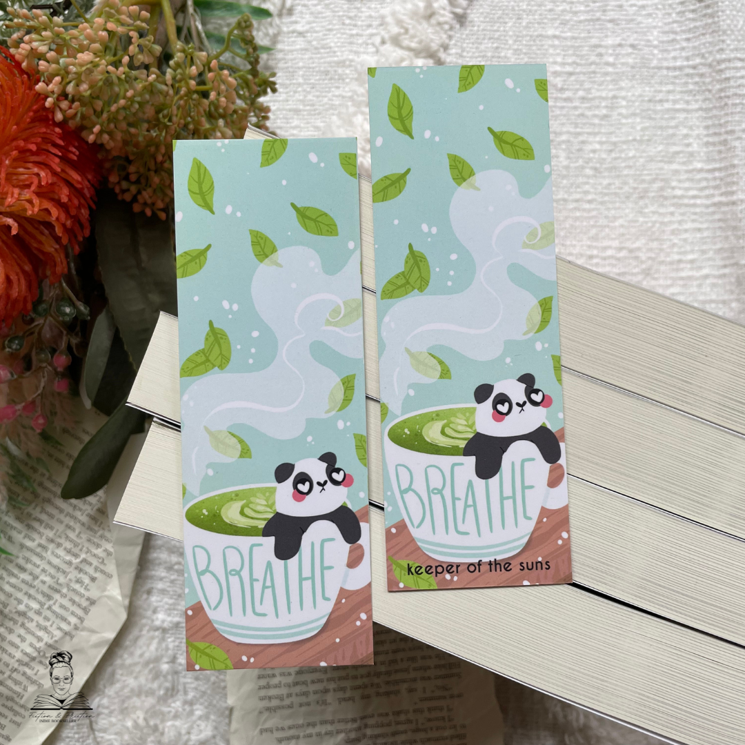 Matcha Panda Bookmark | 400gsm Silky Smooth Velvet-Finish Bookmark
