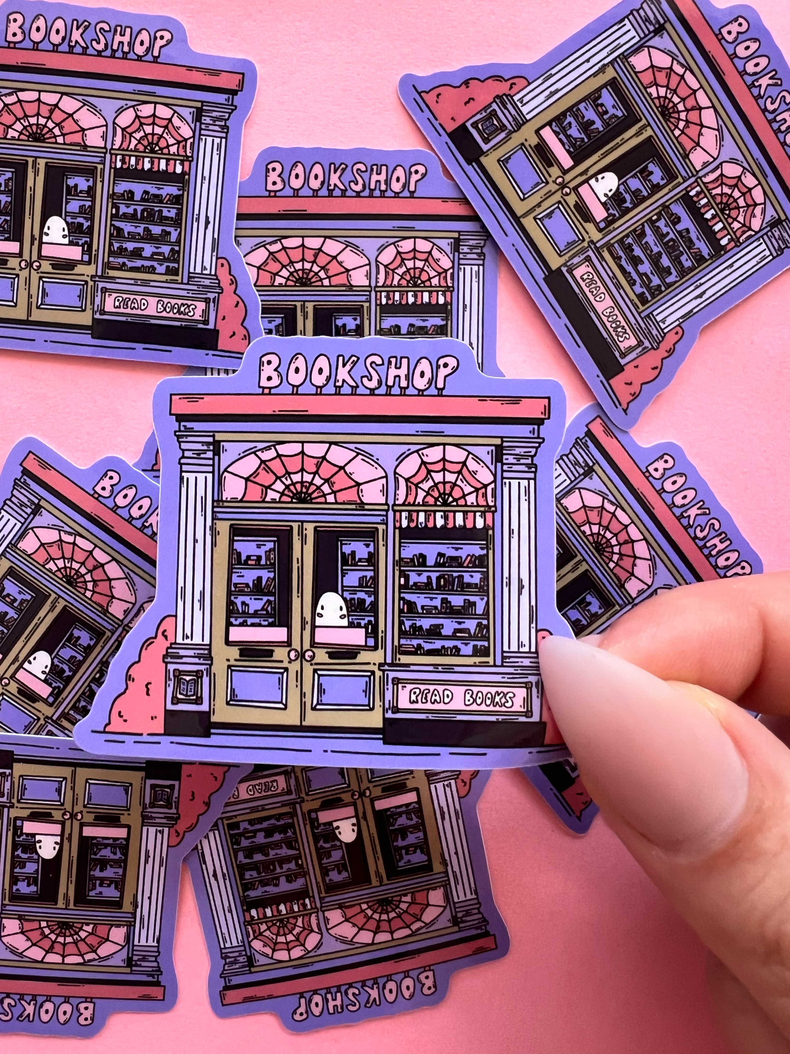 Bookstore Ghost sticker