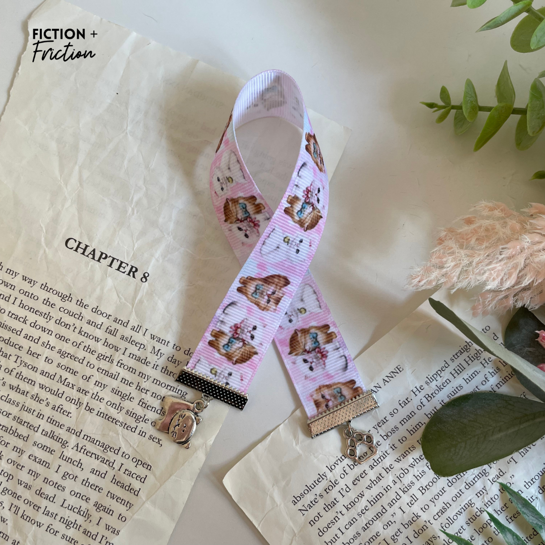 Cat Ribbon Bookmark