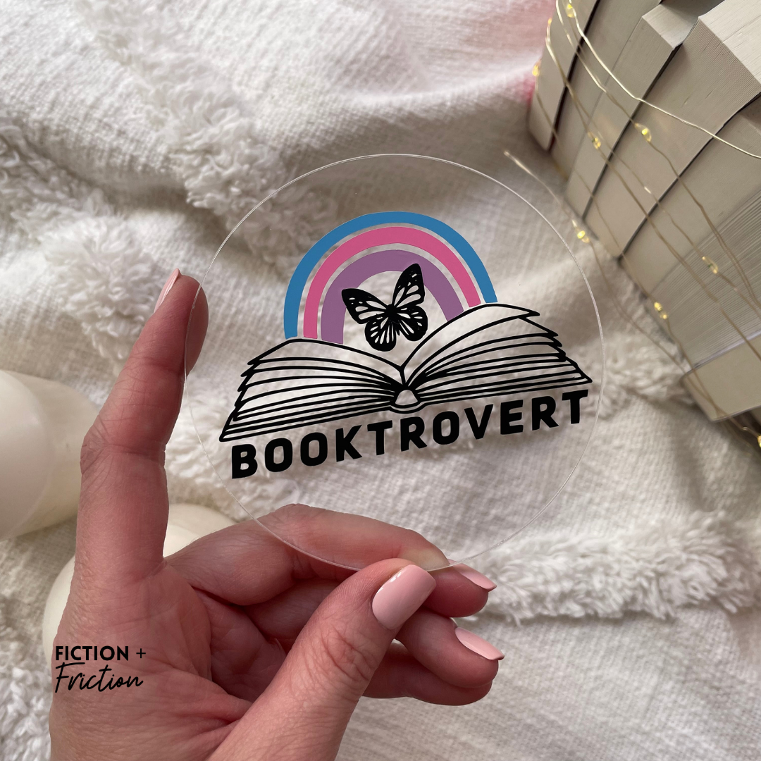 Booktrovert Acrylic Coaster