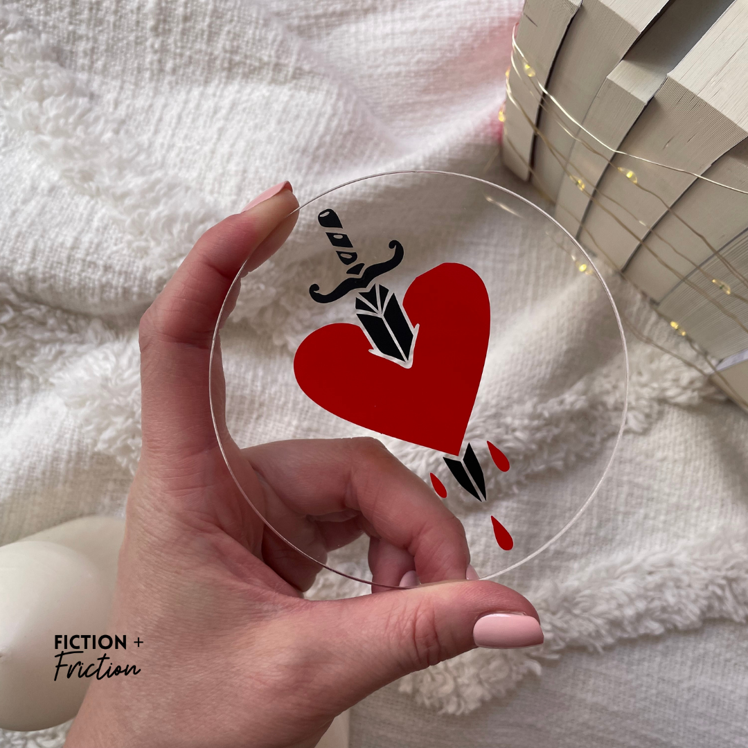 Bleeding Heart Acrylic Coaster