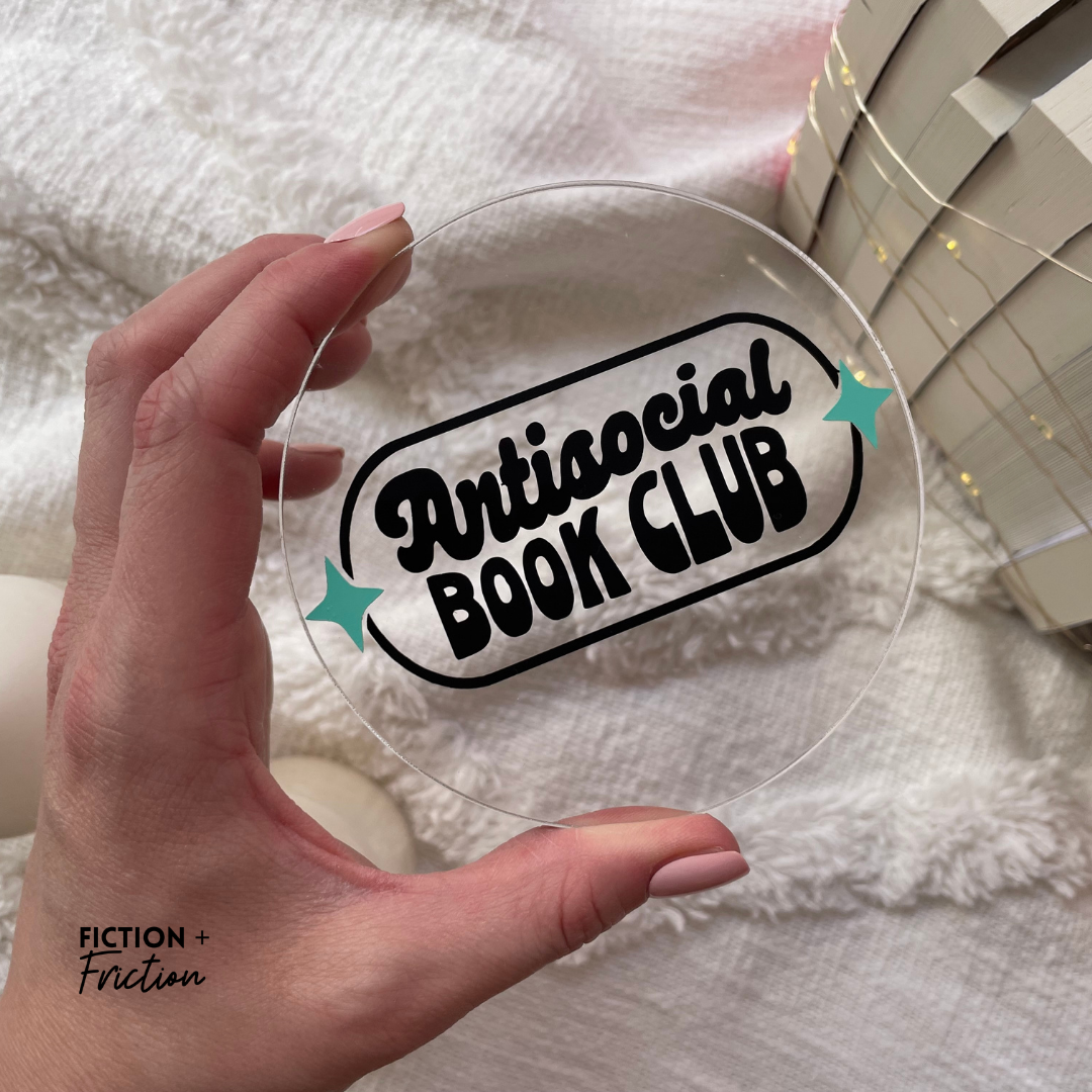 Antisocial Book Club Acrylic Coaster