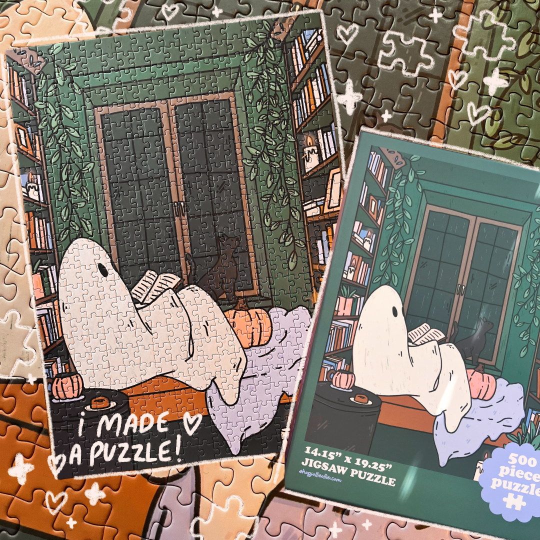 Cozy Book Nook 500 Piece Jigsaw Puzzle