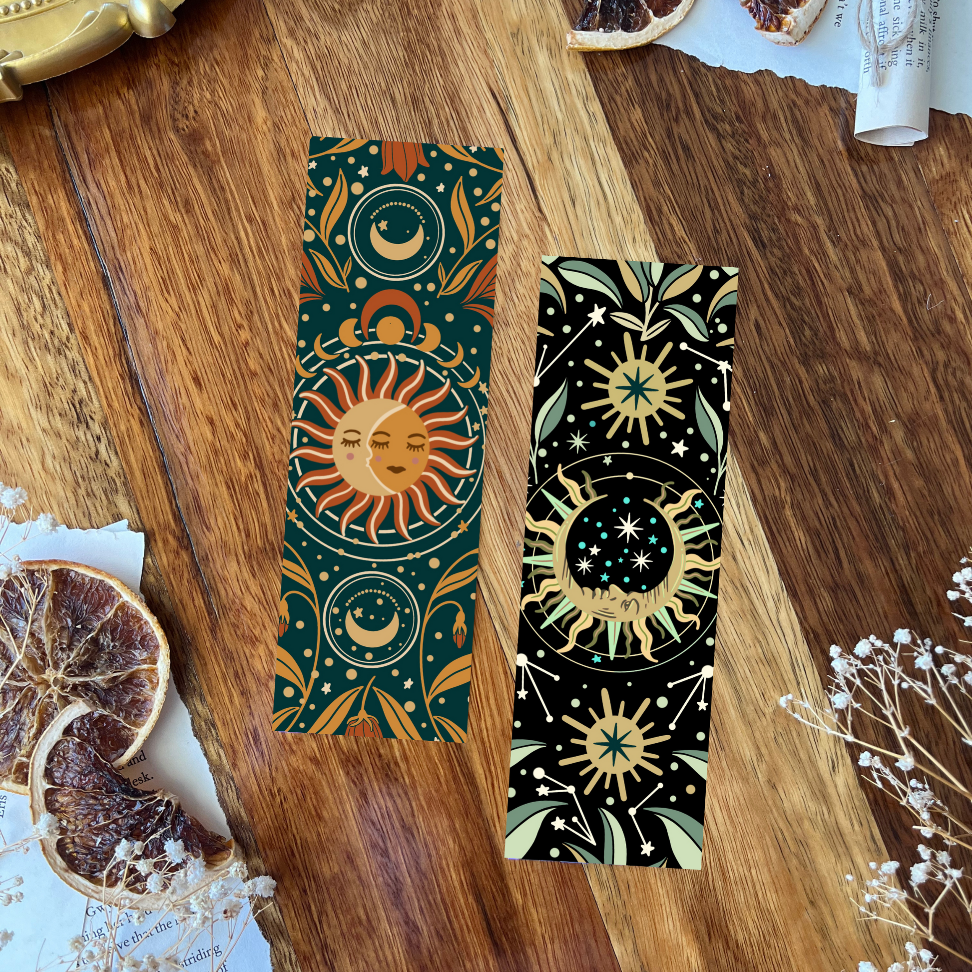 Charlie and Fox Double-Sided Bookmark - Astral Lovers