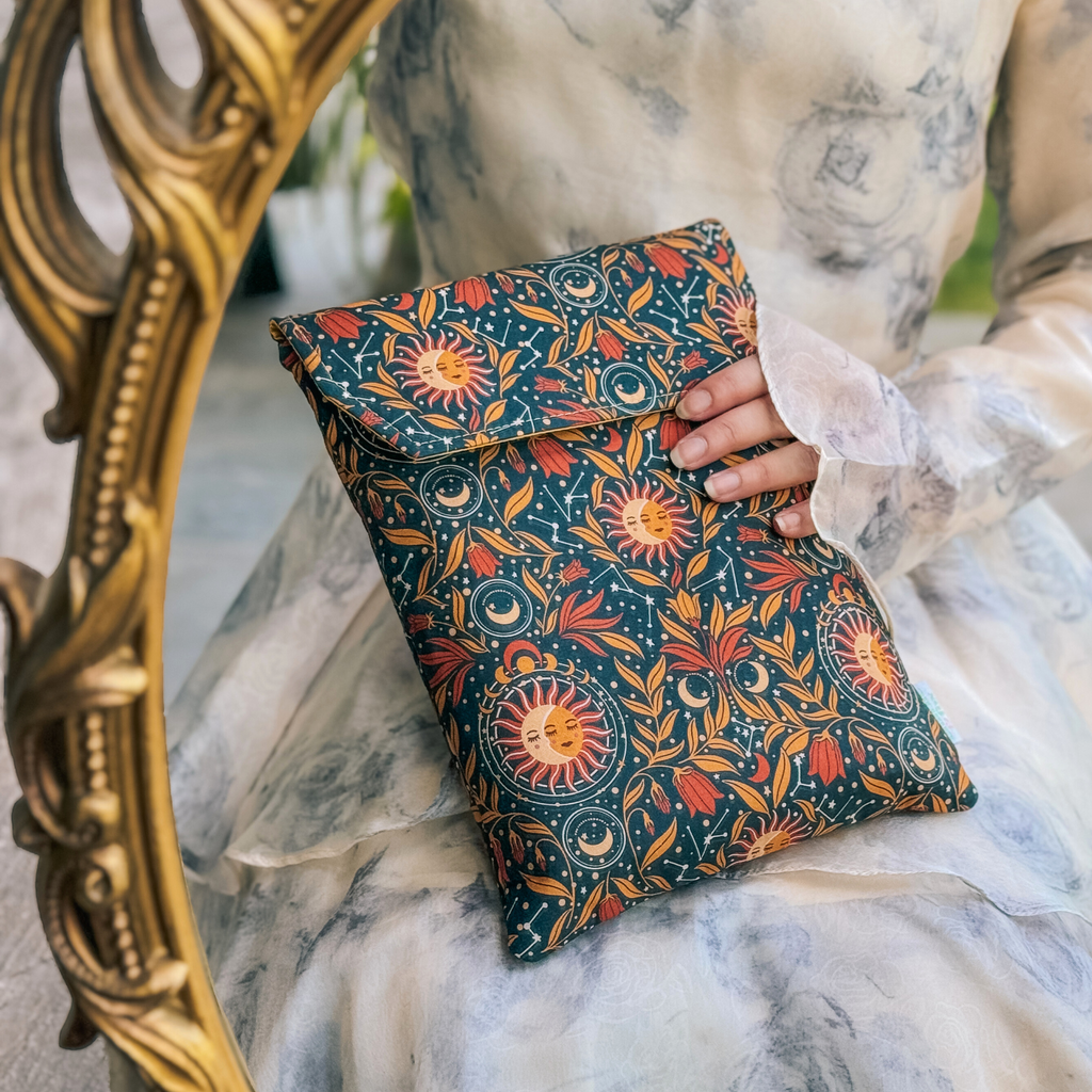 Charlie and Fox Book Sleeve - Astral Lovers in Sunlight