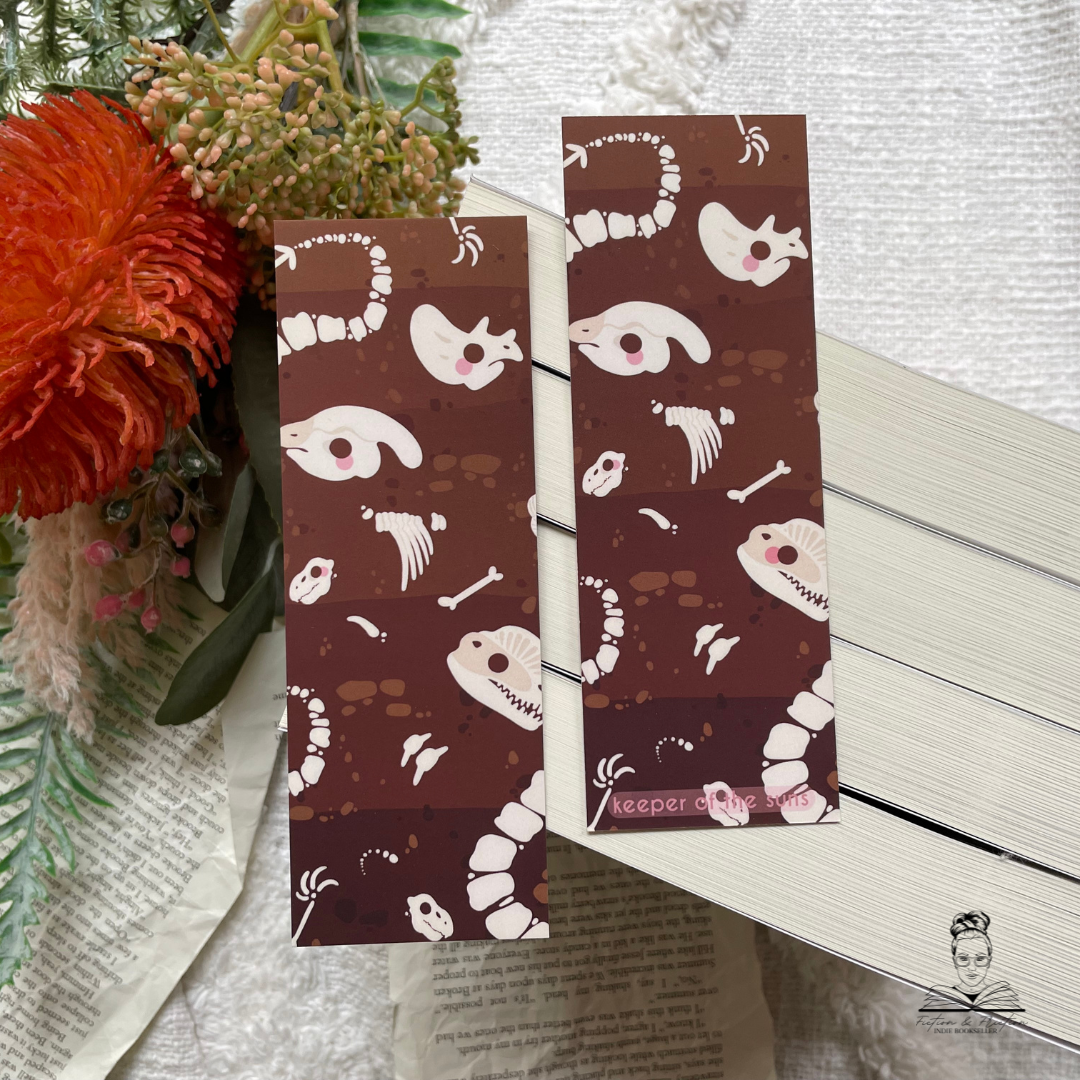 Dino Bones Bookmark | 400gsm Silky Smooth Velvet-Finish Bookmark