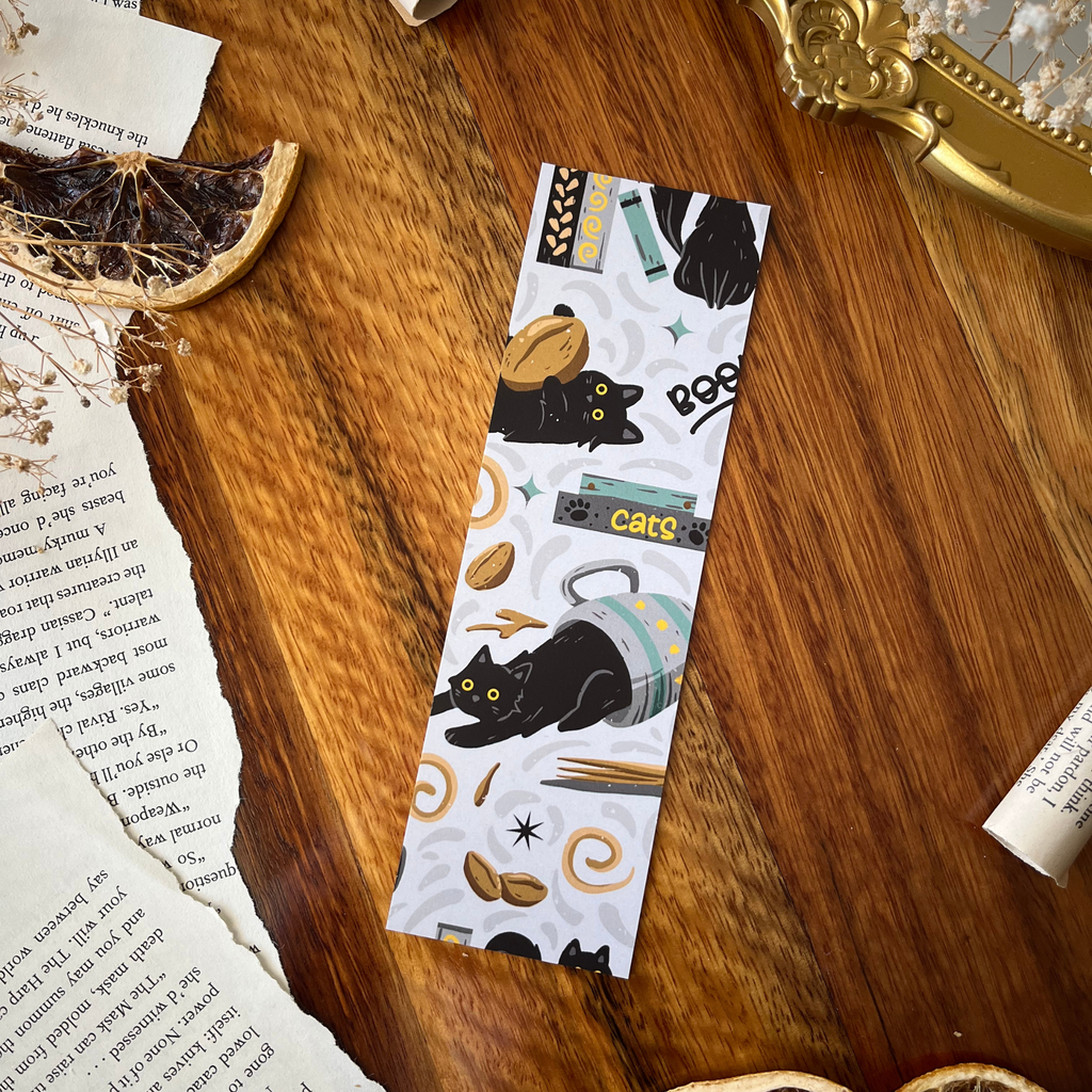 Charlie and Fox Double-Sided Bookmark - Feline Fables