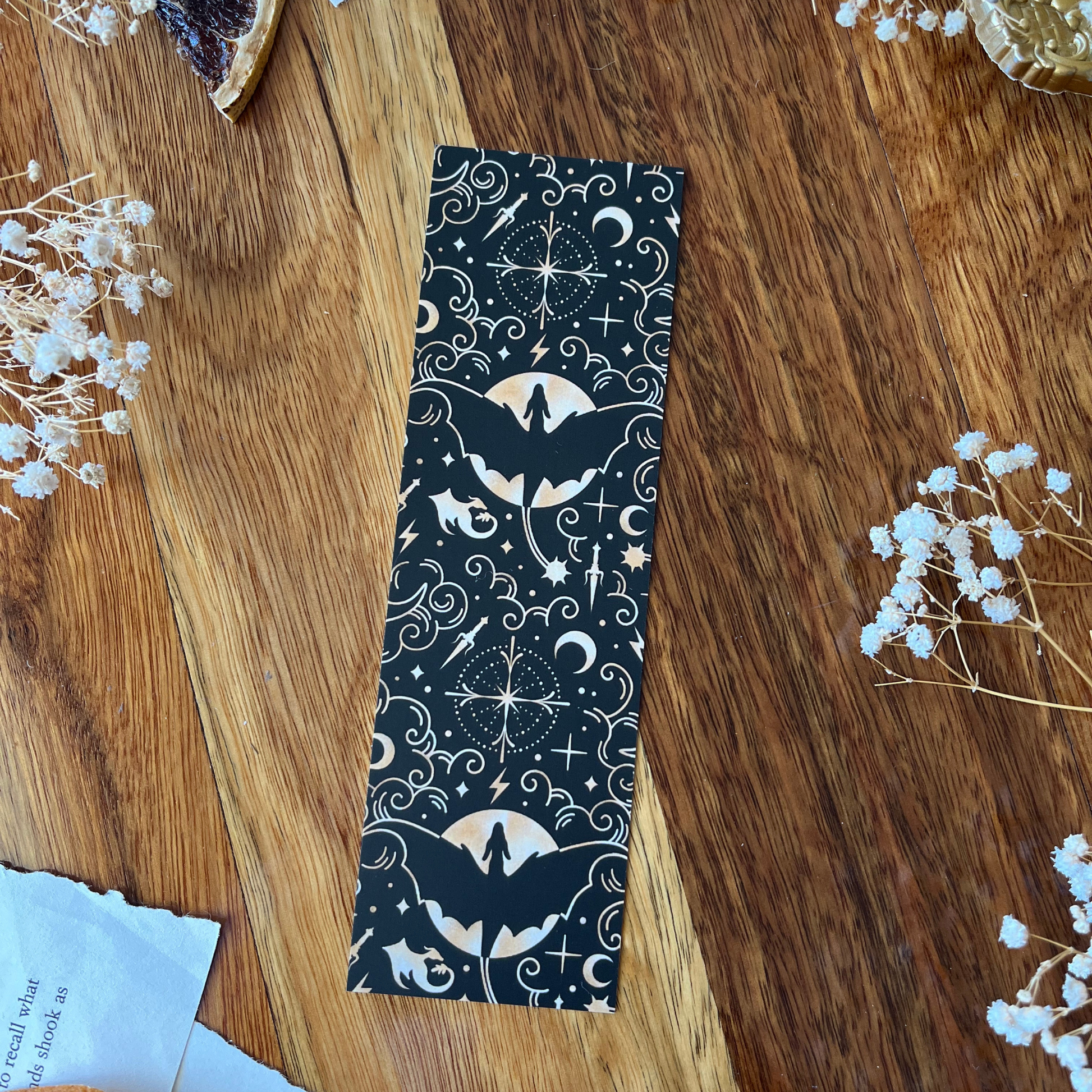 Charlie and Fox Double-Sided Bookmark - Fourth Wing - Rebecca Yarros