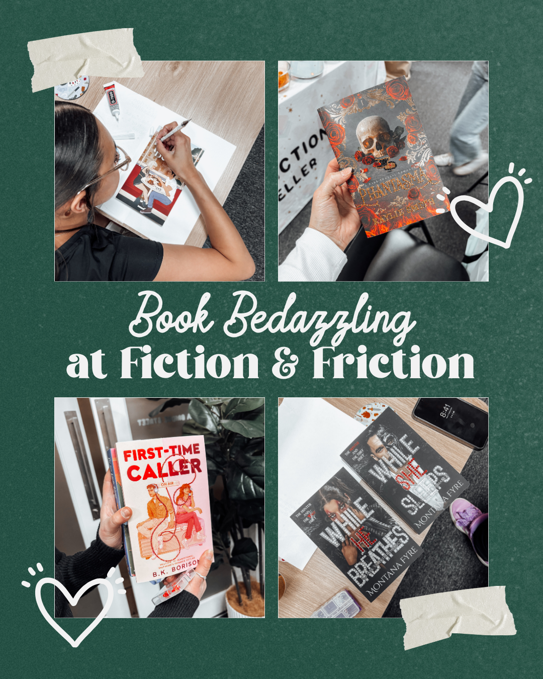 Book Bedazzling at Fiction & Friction