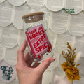 I Like My Books Extra Spicy | Glass Tumbler