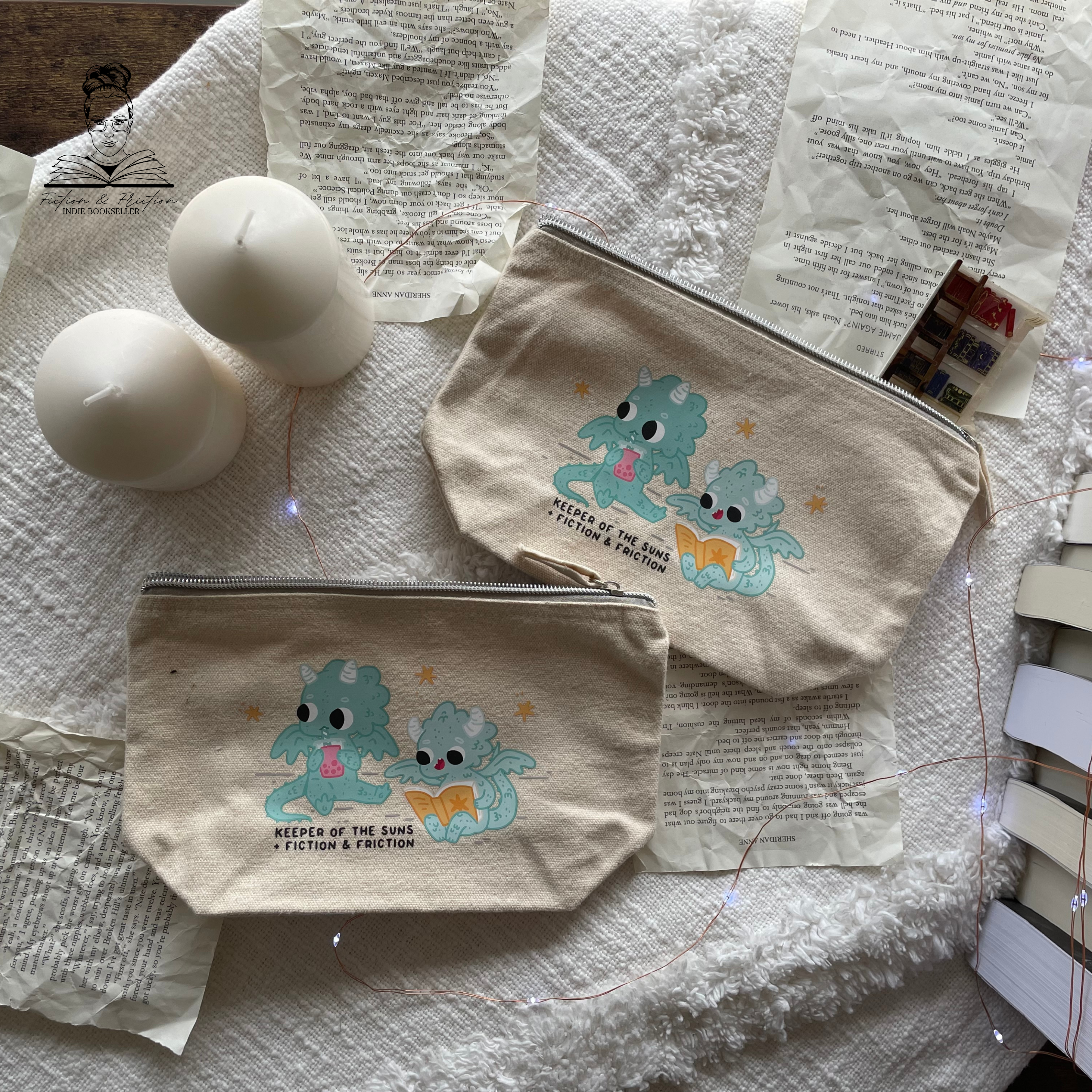 MEDIUM: Book Dragon: Zipper Pouch