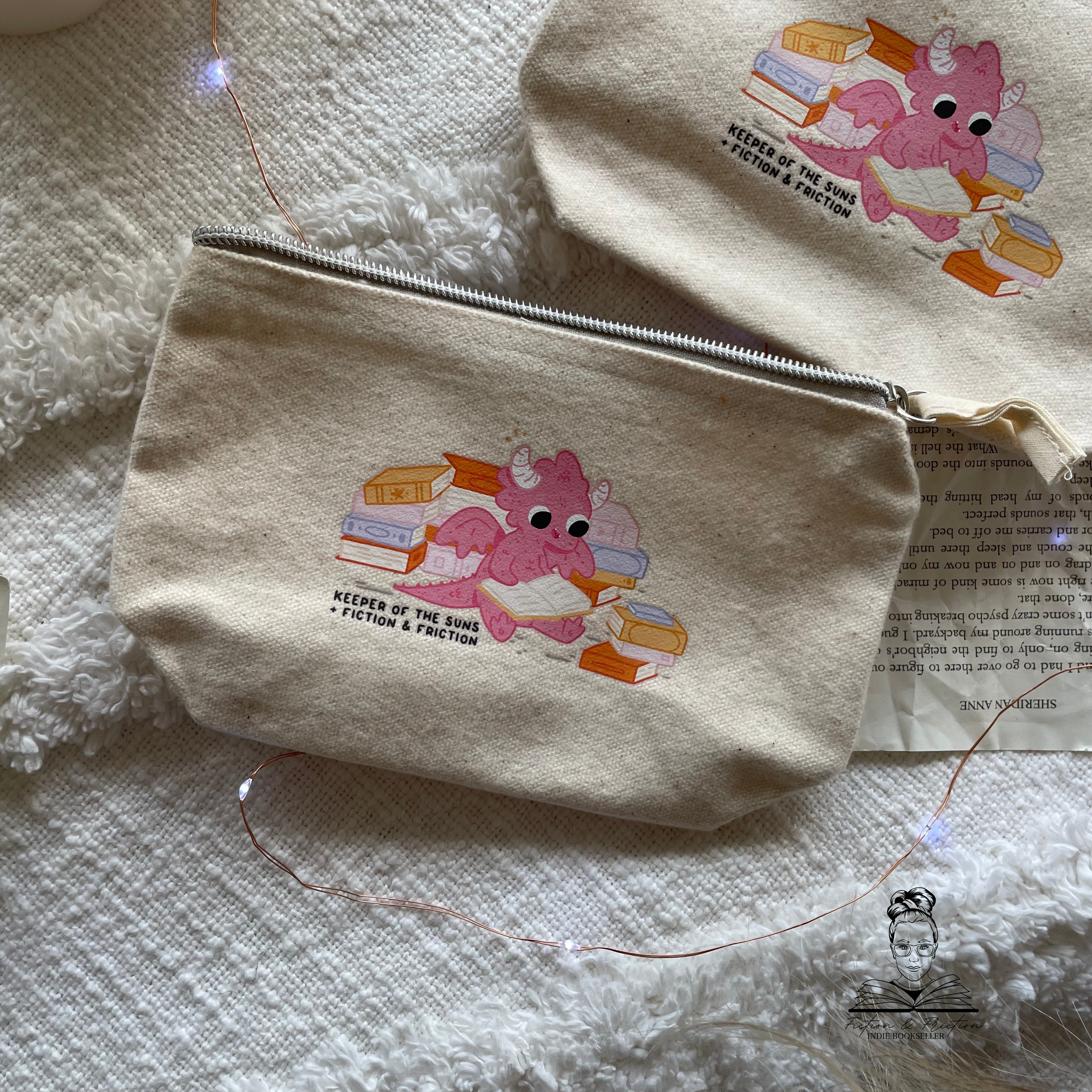 SMALL: Book Dragon: Zipper Pouch