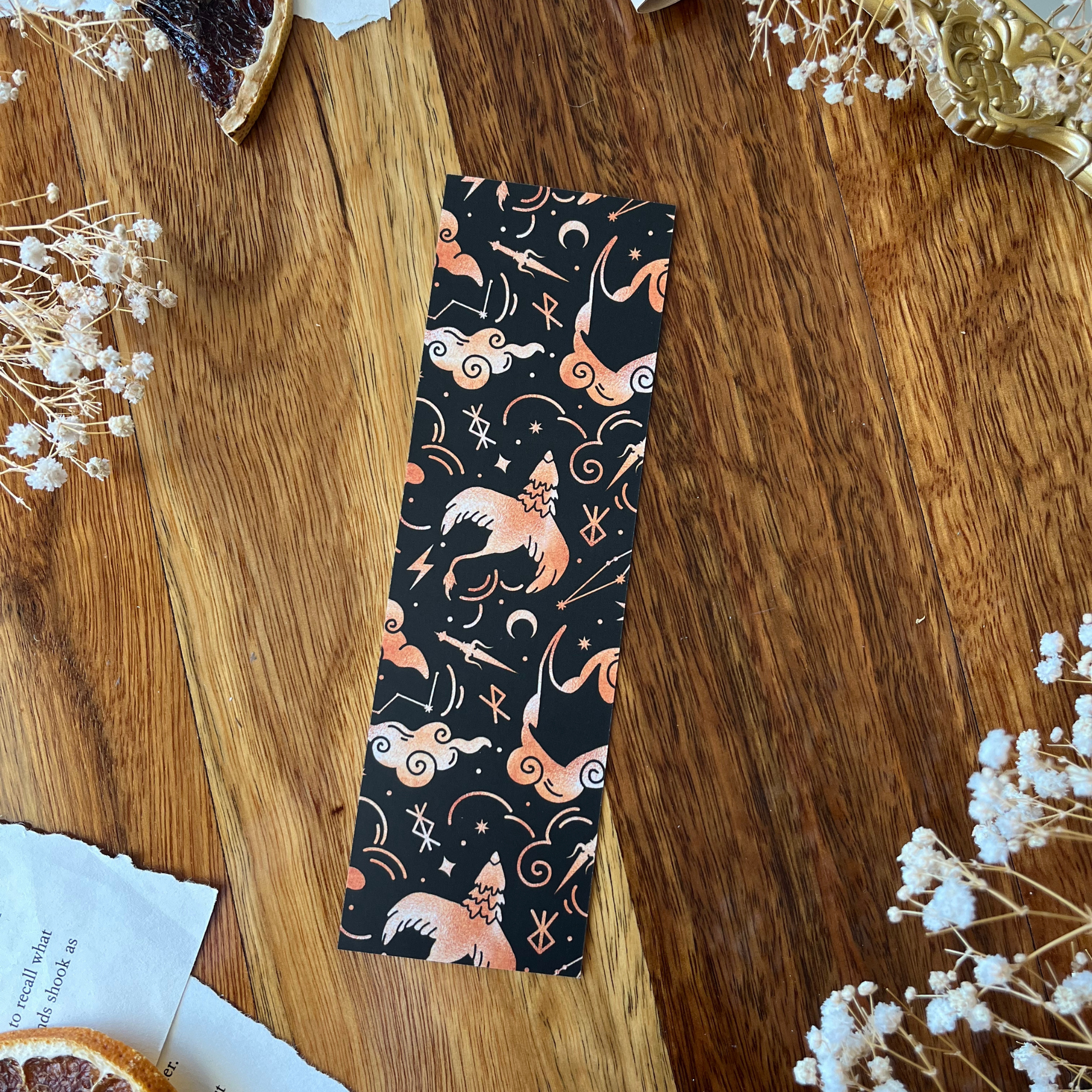 Charlie and Fox Double-Sided Bookmark - Iron Flame - Rebecca Yarros
