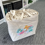Load image into Gallery viewer, Picnic Book Dragon: Wide Gusset Tote Bag
