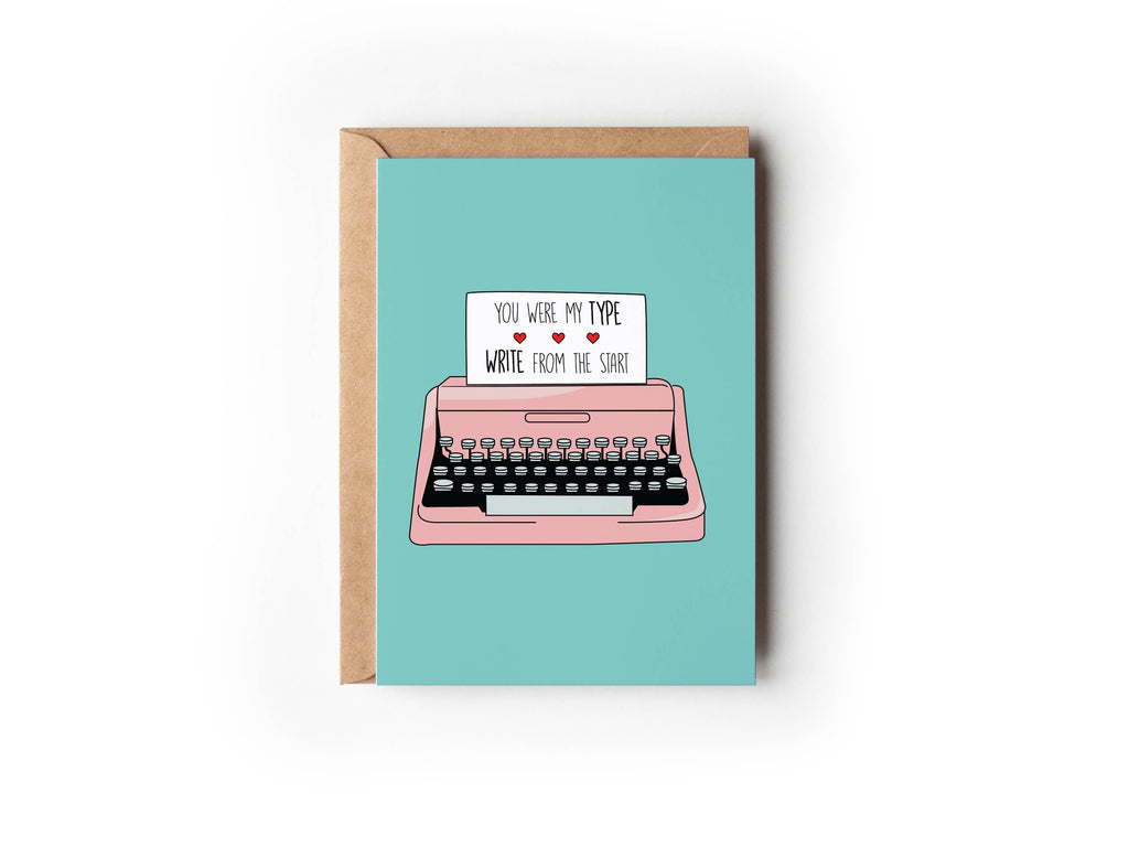 Typewriter Greeting Card | Valentine's Day