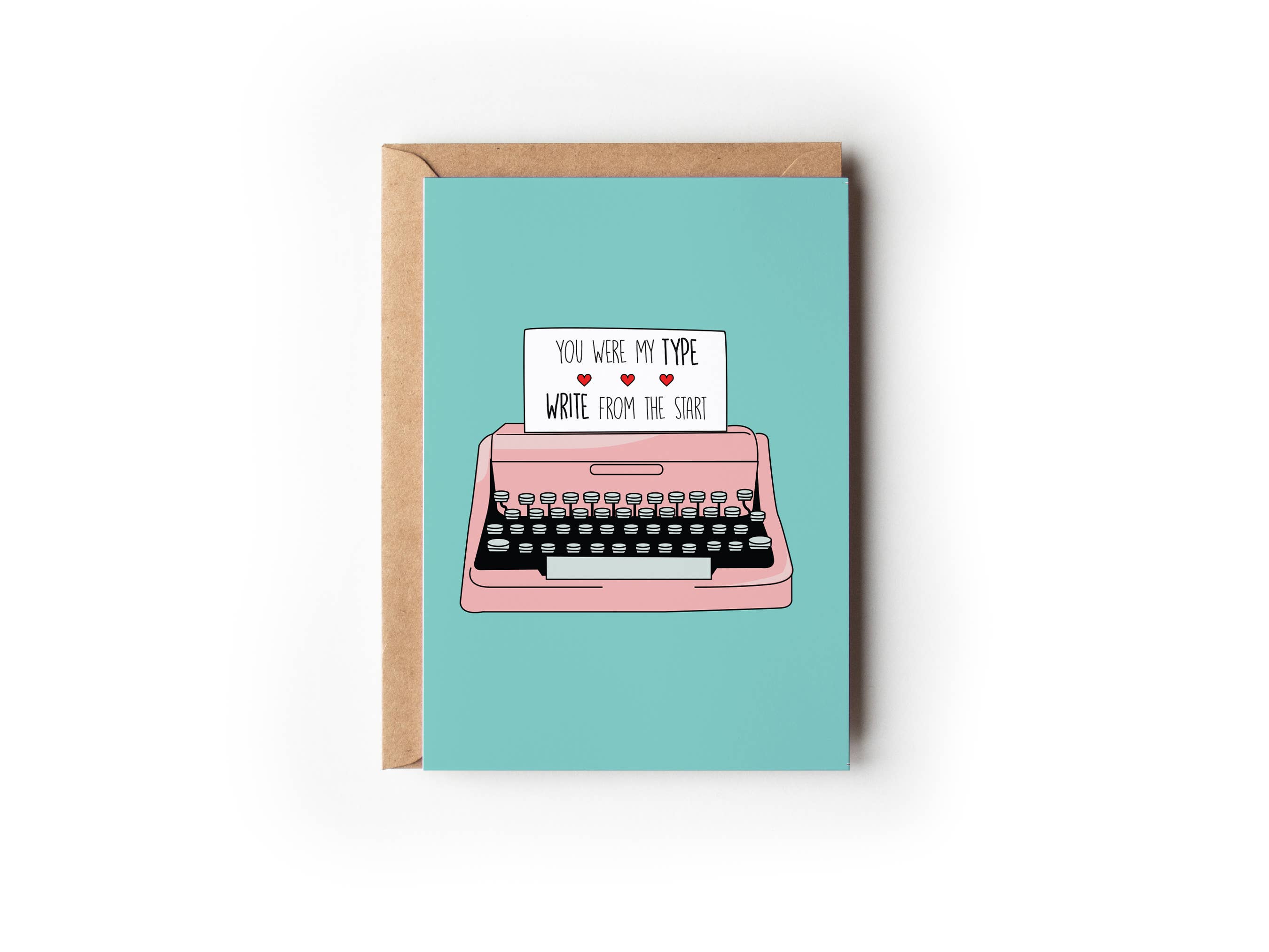 Typewriter Greeting Card | Valentine's Day