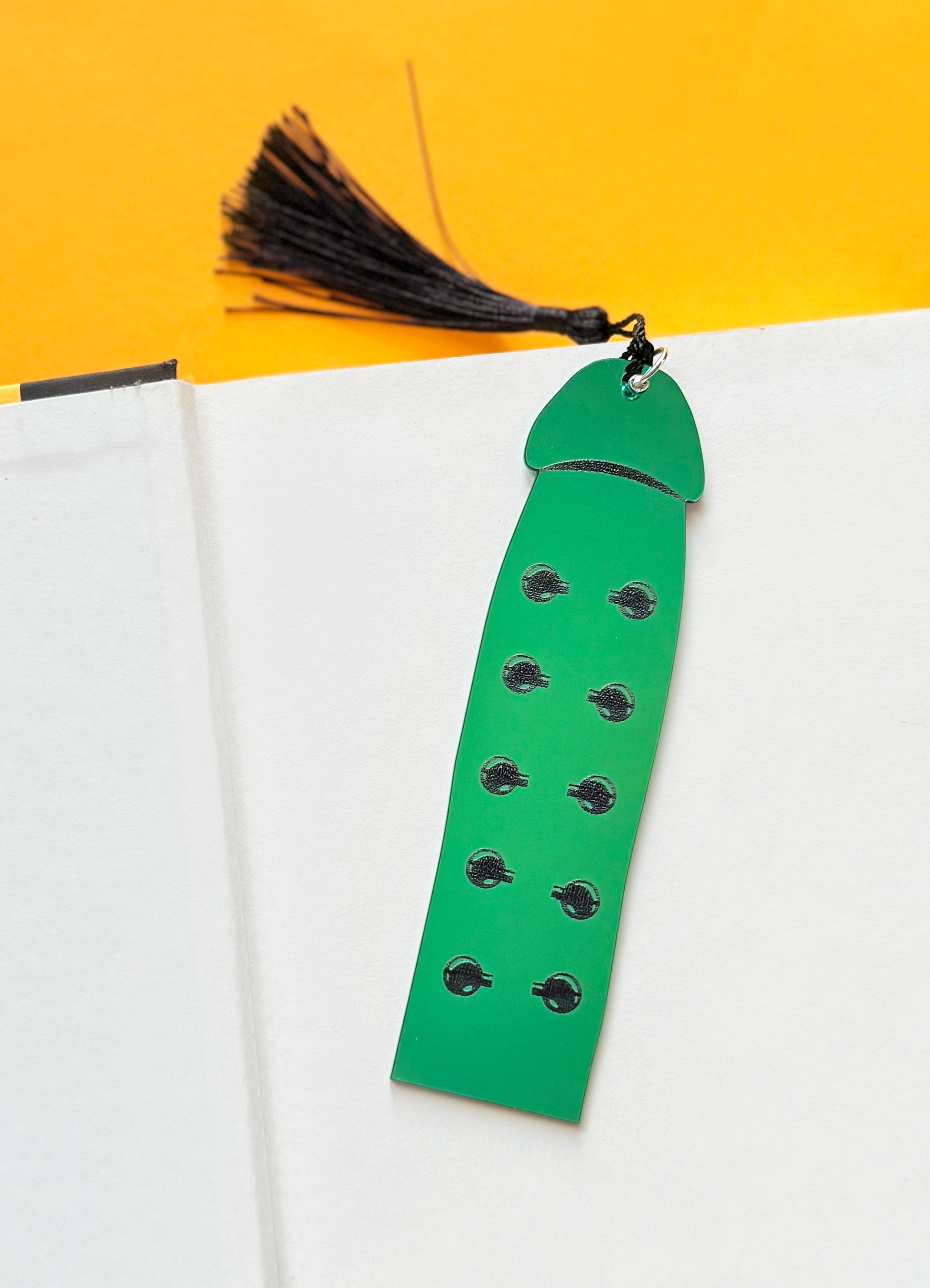 Jacob's Ladder Cockmark Bookmark: Metallic Green