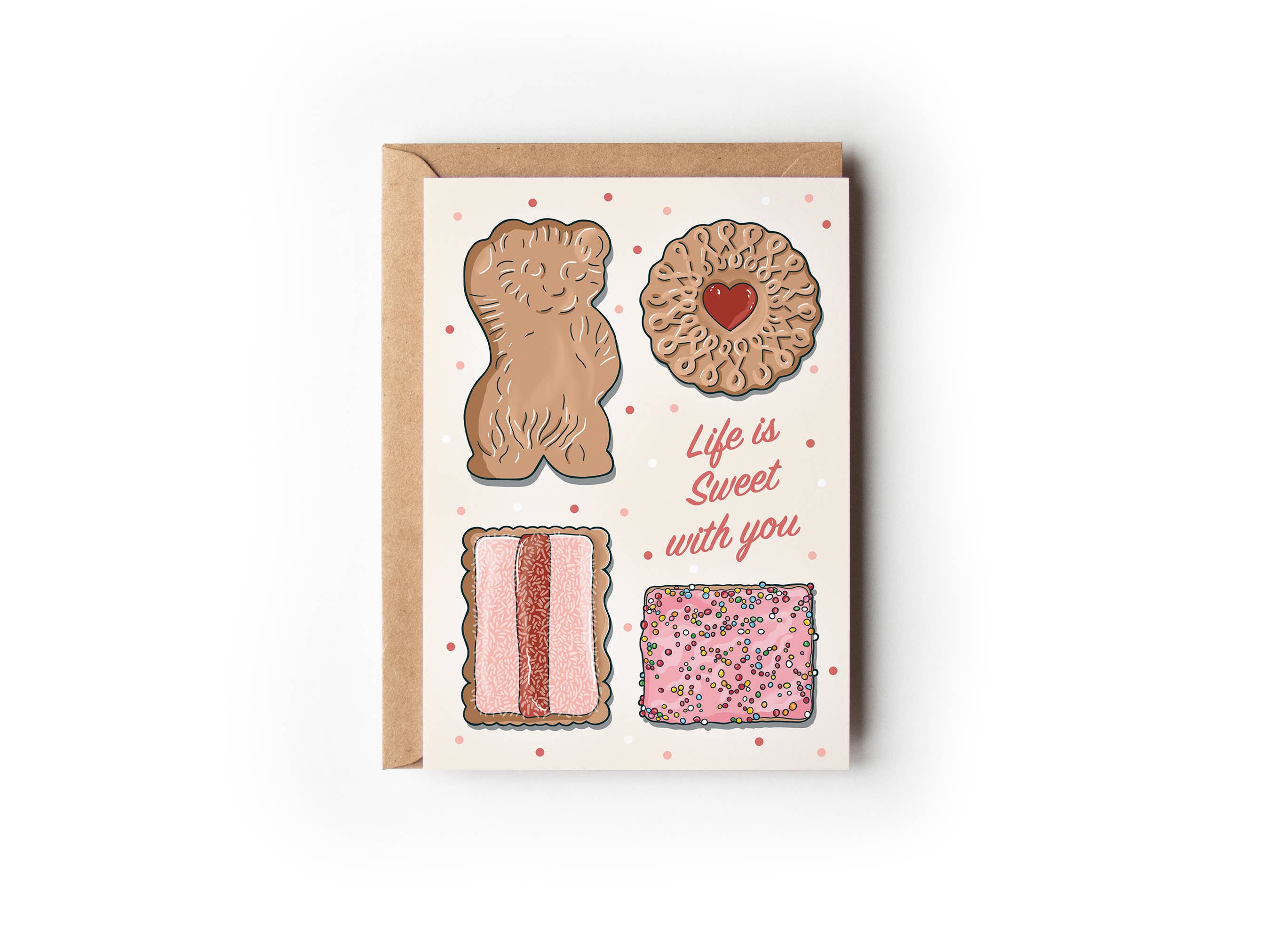Life is Sweet Love | Australian Biscuits Valentine Card 