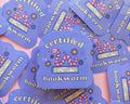Certified Bookworm Sticker
