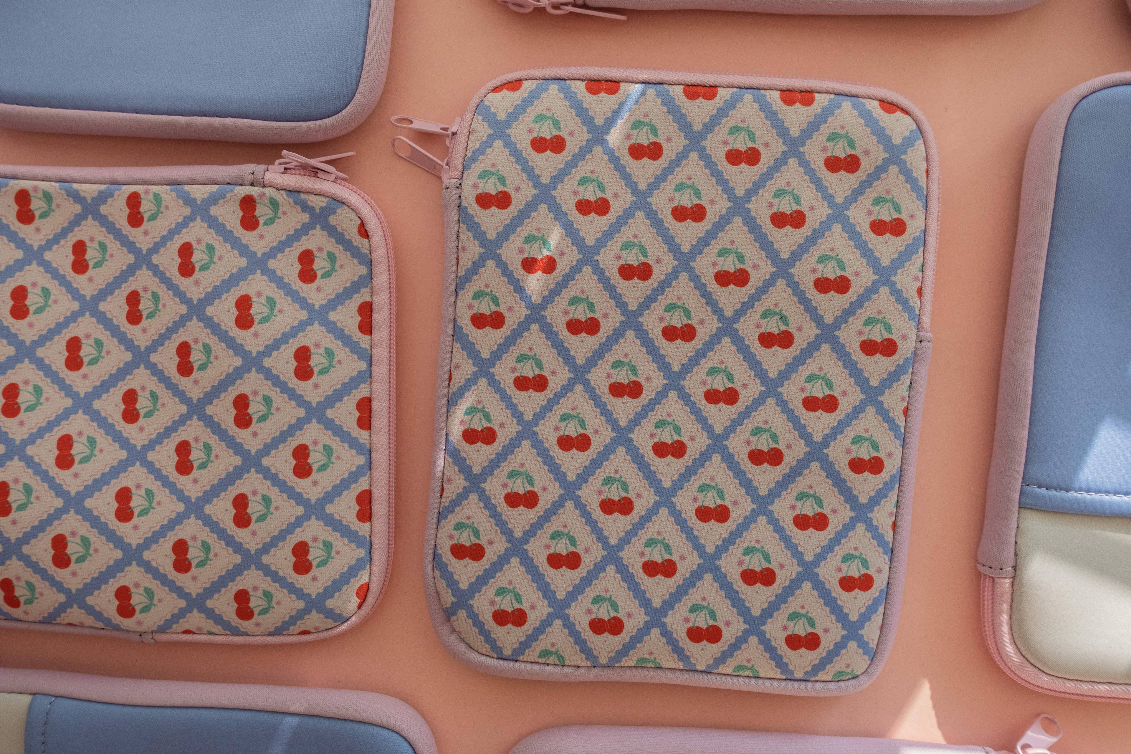 Zipper Cherries Kindle & E-reader Sleeve